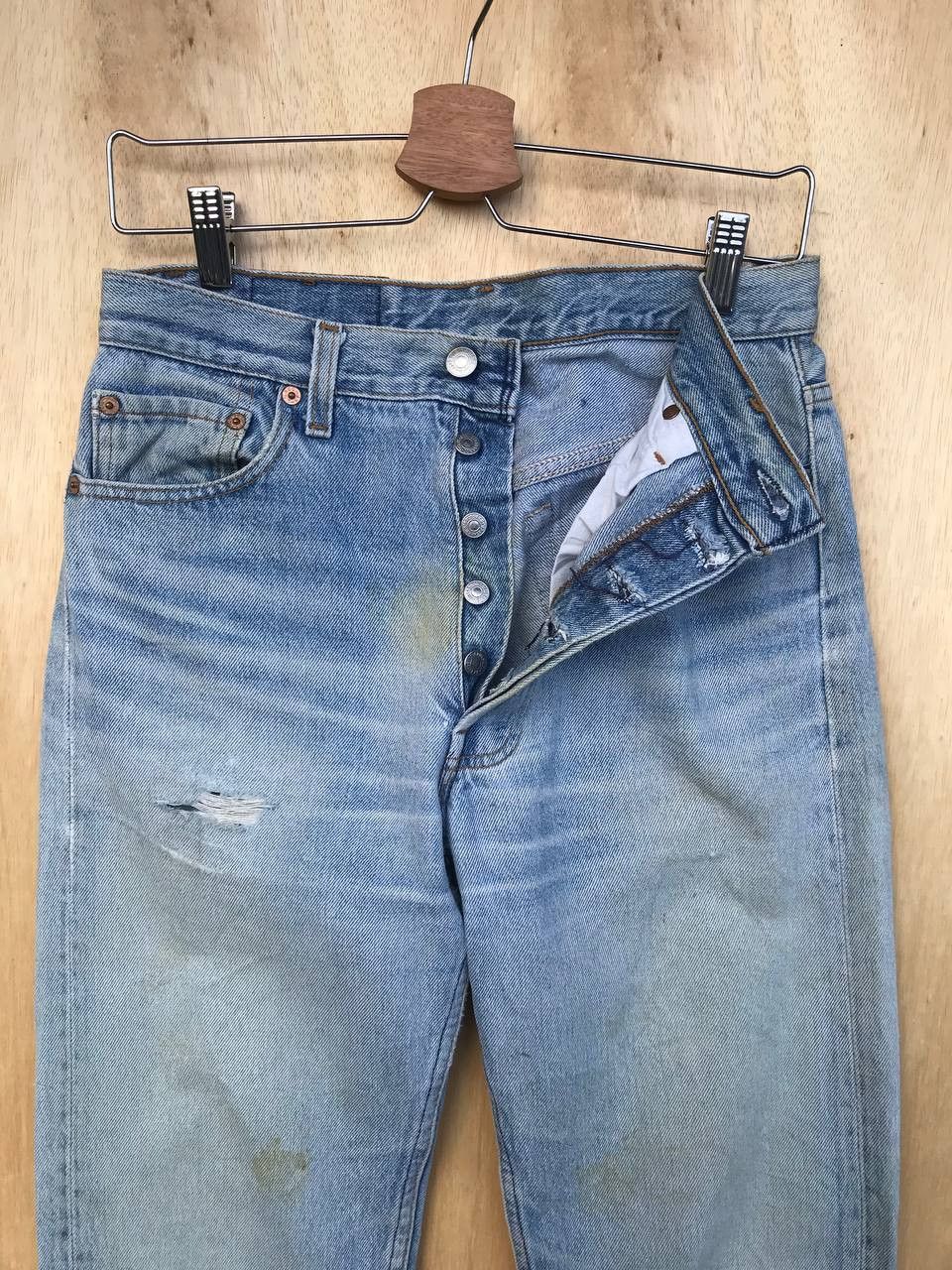 Levi's VINTAGE 1993 LEVIS 501 DIRTY DISTRESSED JEAN W29X32 Size US 29 - 11 Thumbnail