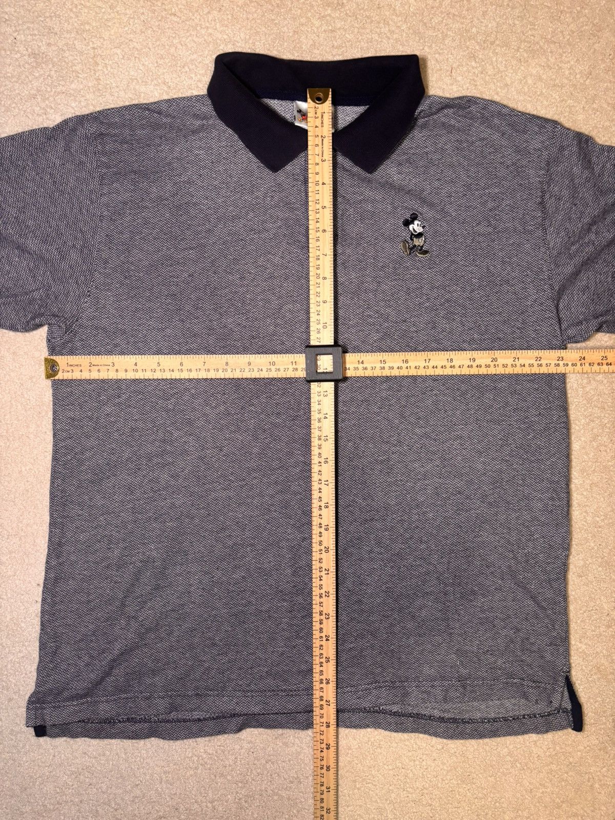 Disney Vtg Disney Polo Shirt Mens XL Gray 90s Mickey Mouse Golf Size US XL / EU 56 / 4 - 3 Thumbnail