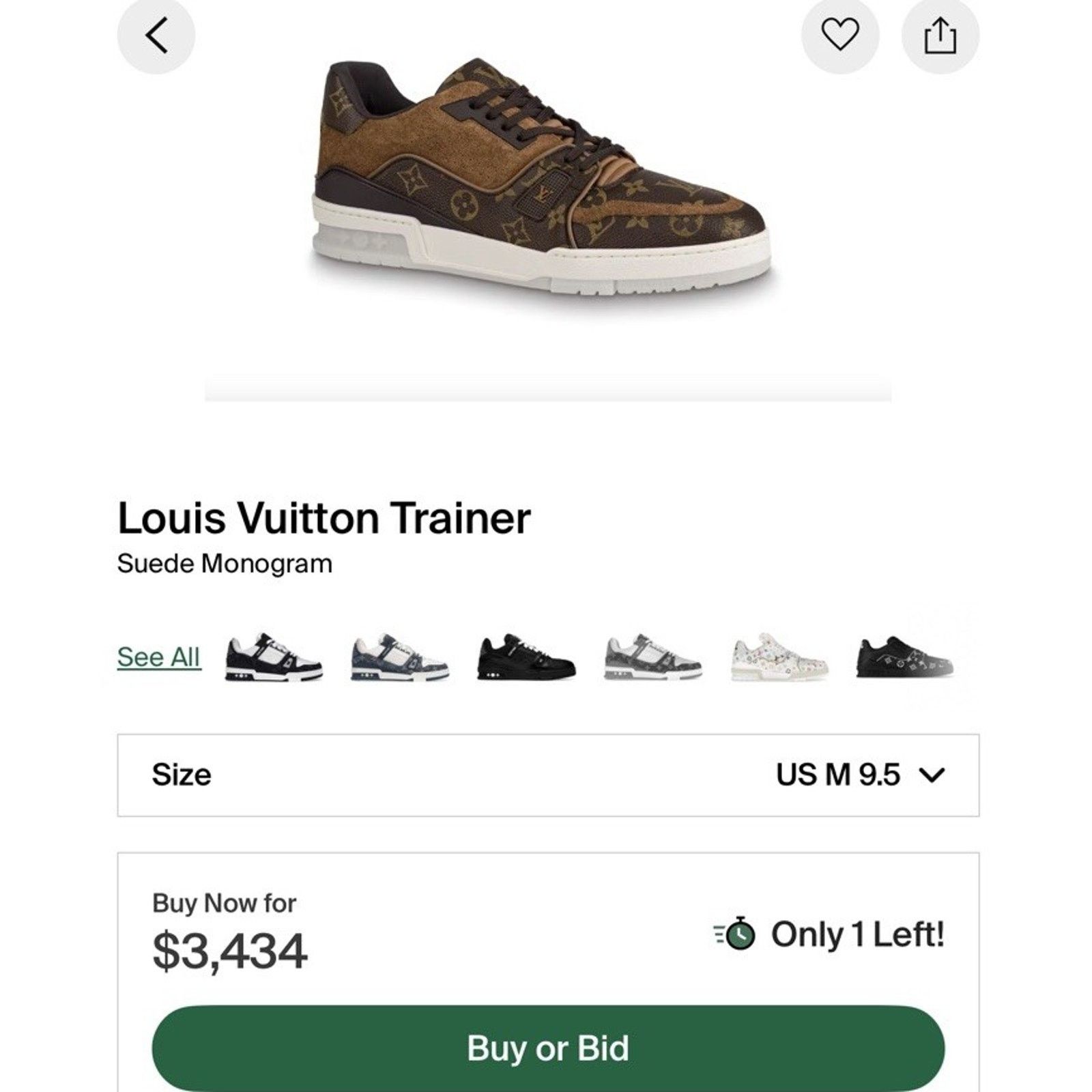 Louis Vuitton Size 8.5LV/9.5US - Louis Vuitton Brown Suede Size US 9.5 / EU 42-43 - 9 Thumbnail