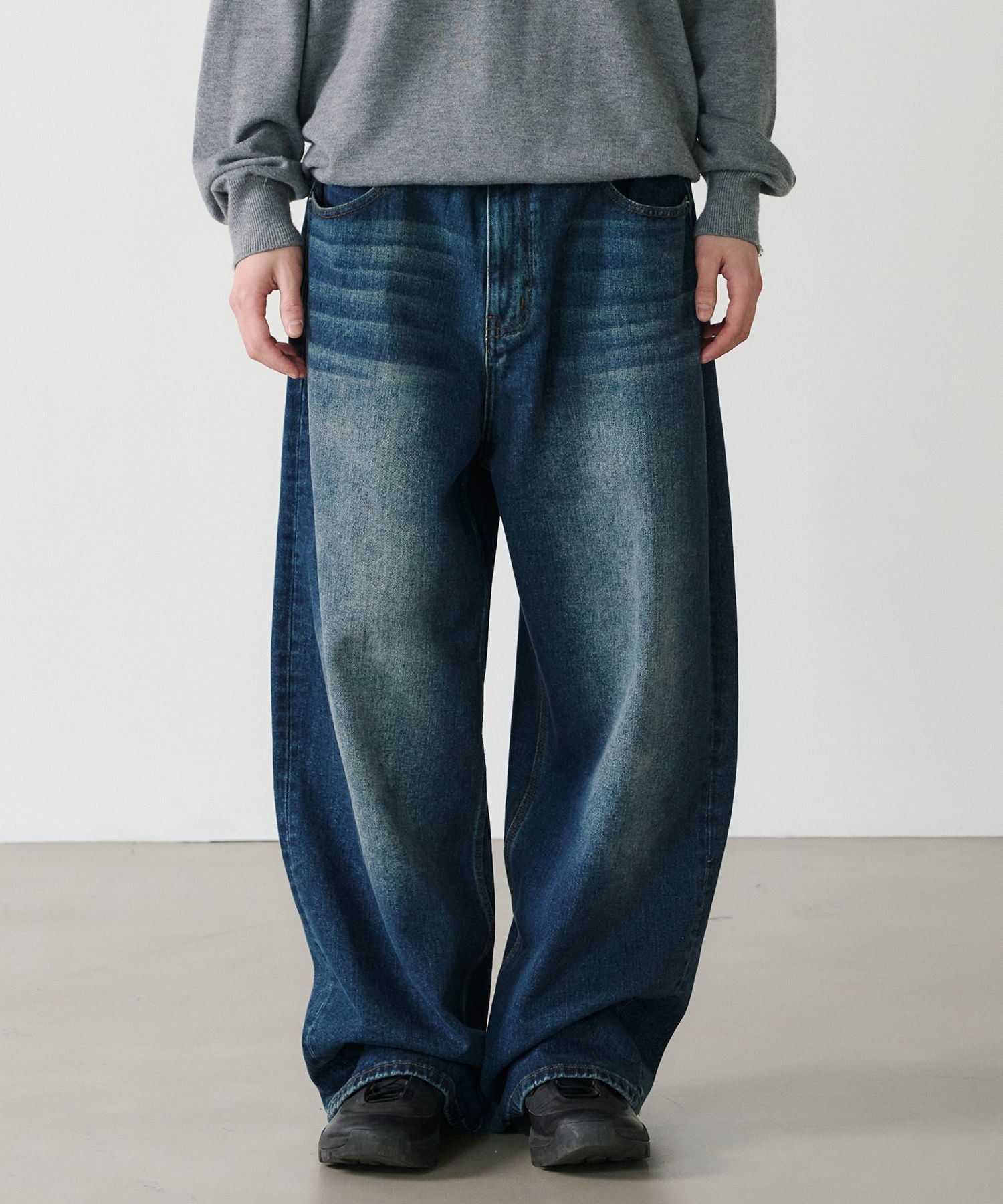 Japanese Brand × MUSINSA × Yohji Yamamoto Musinsa Standard Wide Washed Blue Jeans Size US 34 / EU 50 - 3 Thumbnail