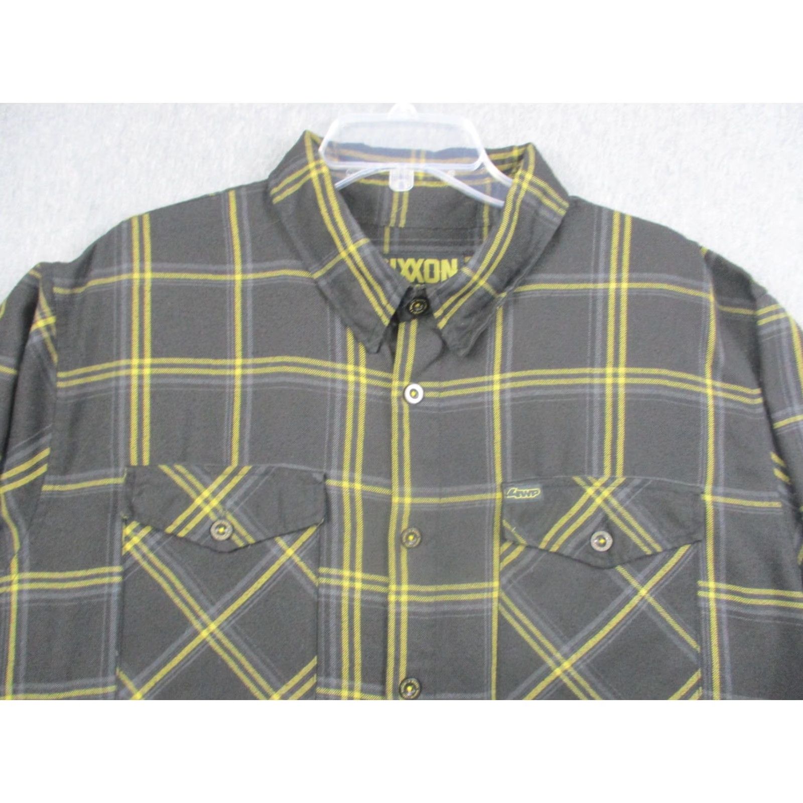 Vintage Dixxon Flannel Company Shirt Mens 2XL Gray Yellow Plaid 4WP Exclusive Button Size US XXL / EU 58 / 5 - 2 Thumbnail