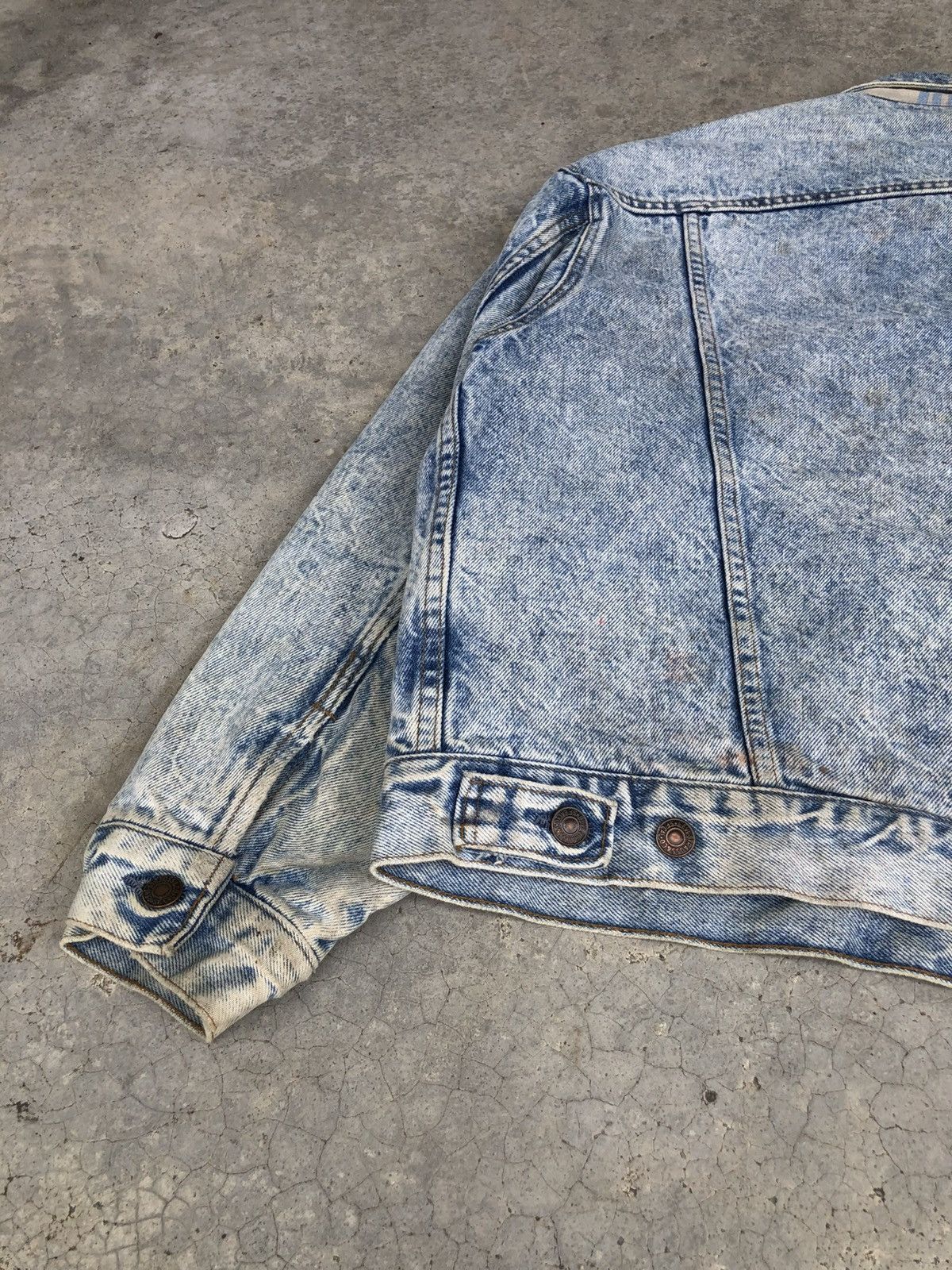 Levi's Vintage 80s Levis 70417 Blanked Lined Baggy Distressed Size US XL / EU 56 / 4 - 14 Thumbnail