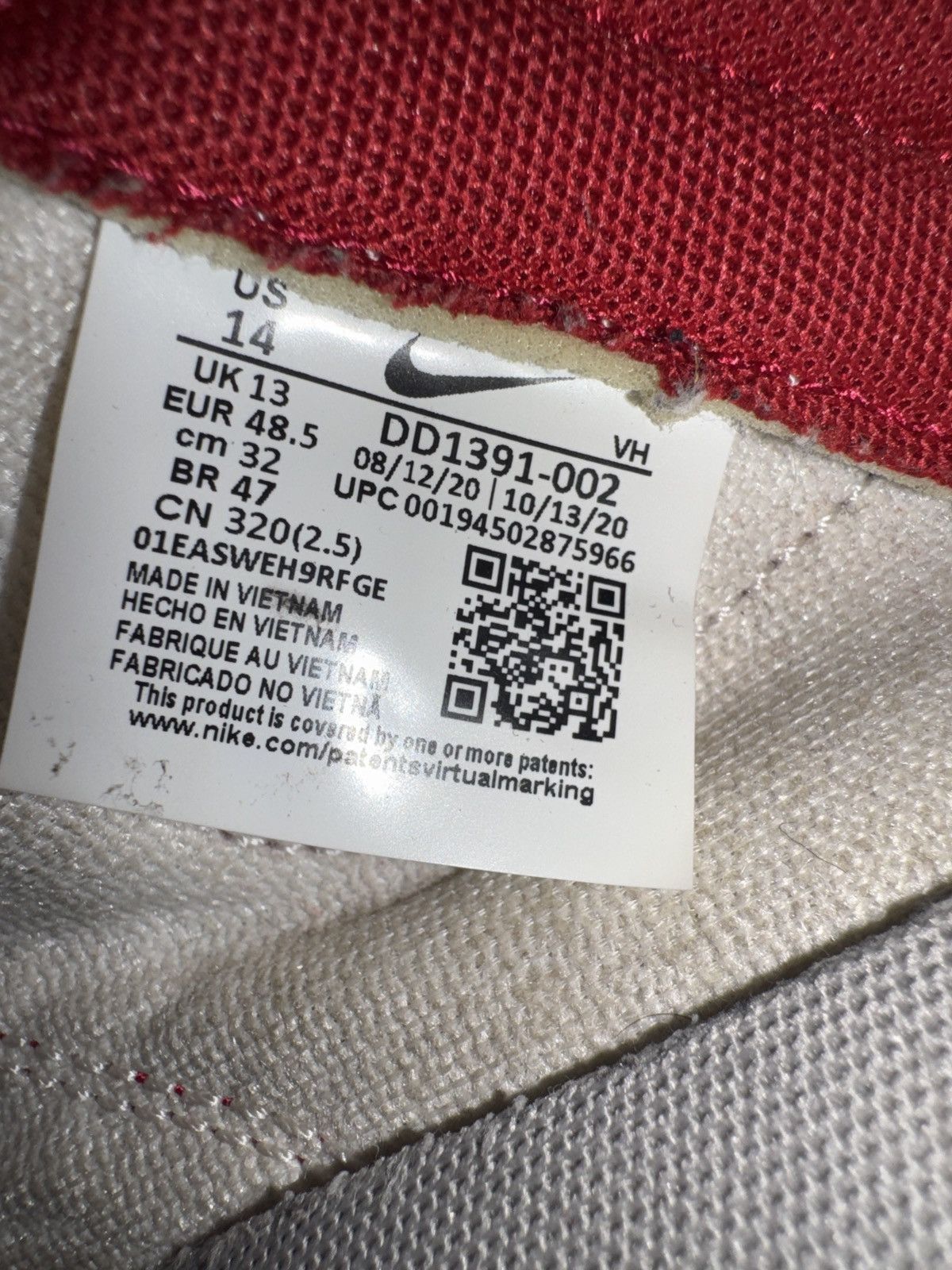 Nike Nike Dunk UNLV Size US 14 / EU 47 - 3 Thumbnail