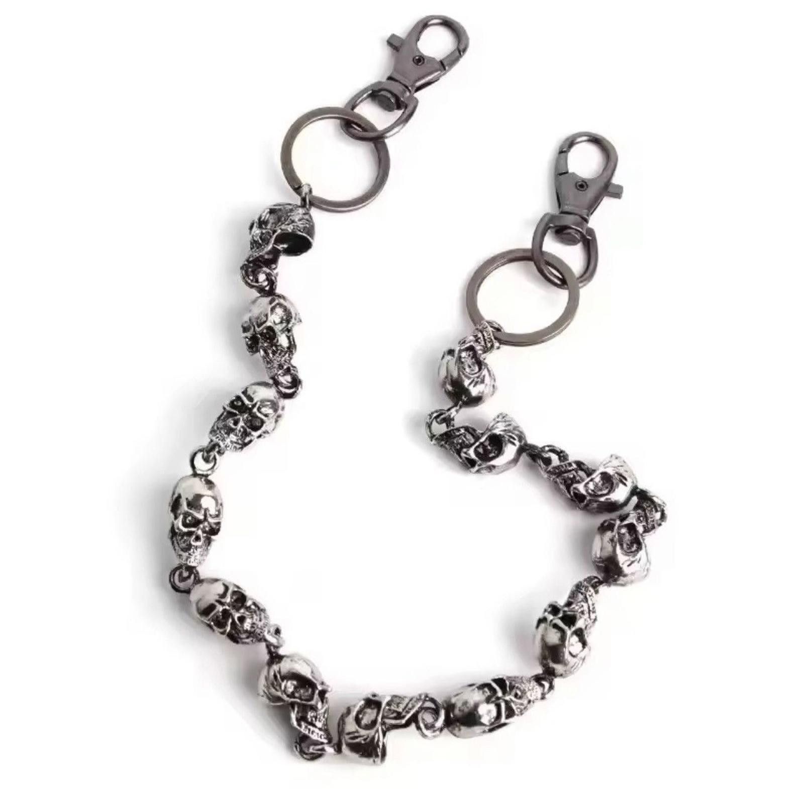 Jewelry Punk Skulls Wallet Chain Size ONE SIZE - 6 Thumbnail
