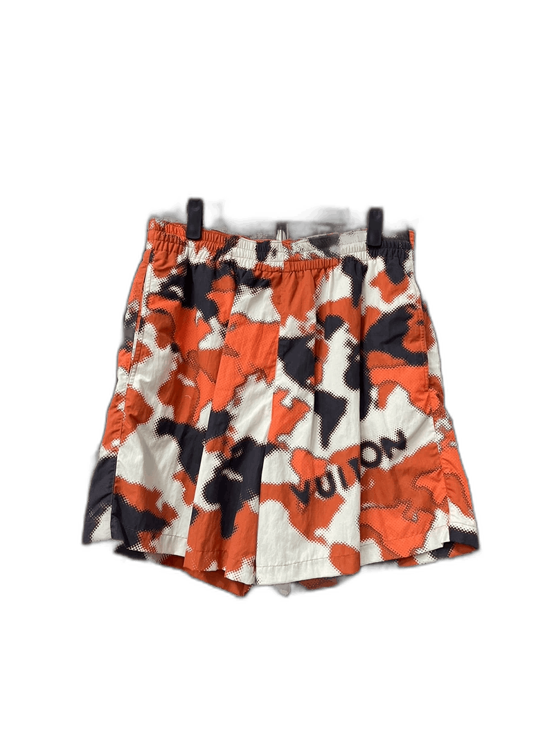 Louis Vuitton Louis Vuitton Orange Camouflage Printed Shorts Size US 34 / EU 50 - 1 Thumbnail