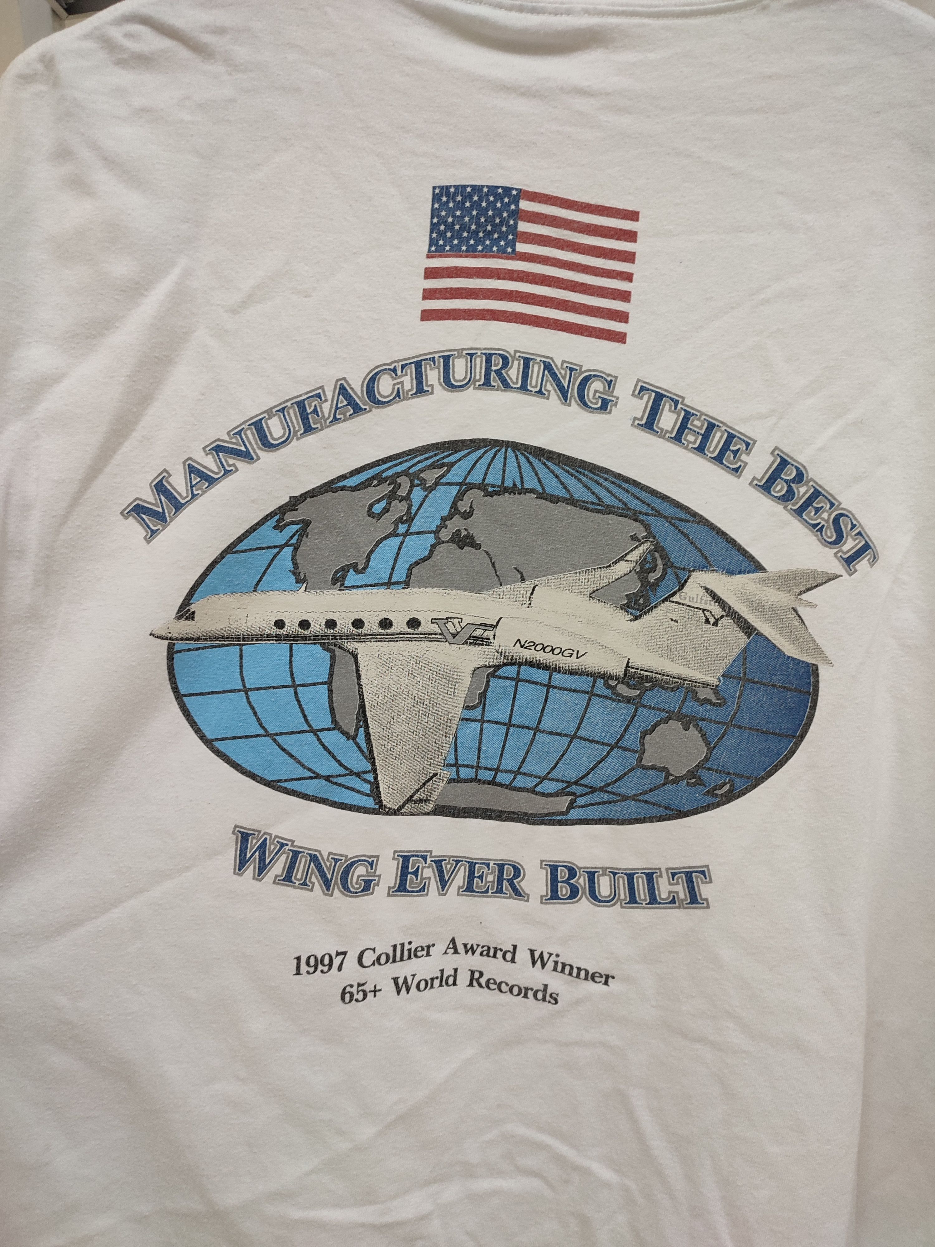 Hanes 💥90💥 Manufacturing The Best Wing Ever Built Vintage Tee Size US XL / EU 56 / 4 - 6 Thumbnail