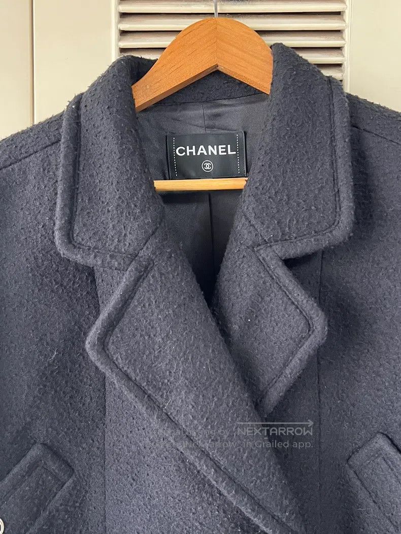 Chanel Chanel Comb Street Series Black Woollen Mixed Cashmere Coa Size XS / US 0-2 / IT 36-38 - 3 Thumbnail