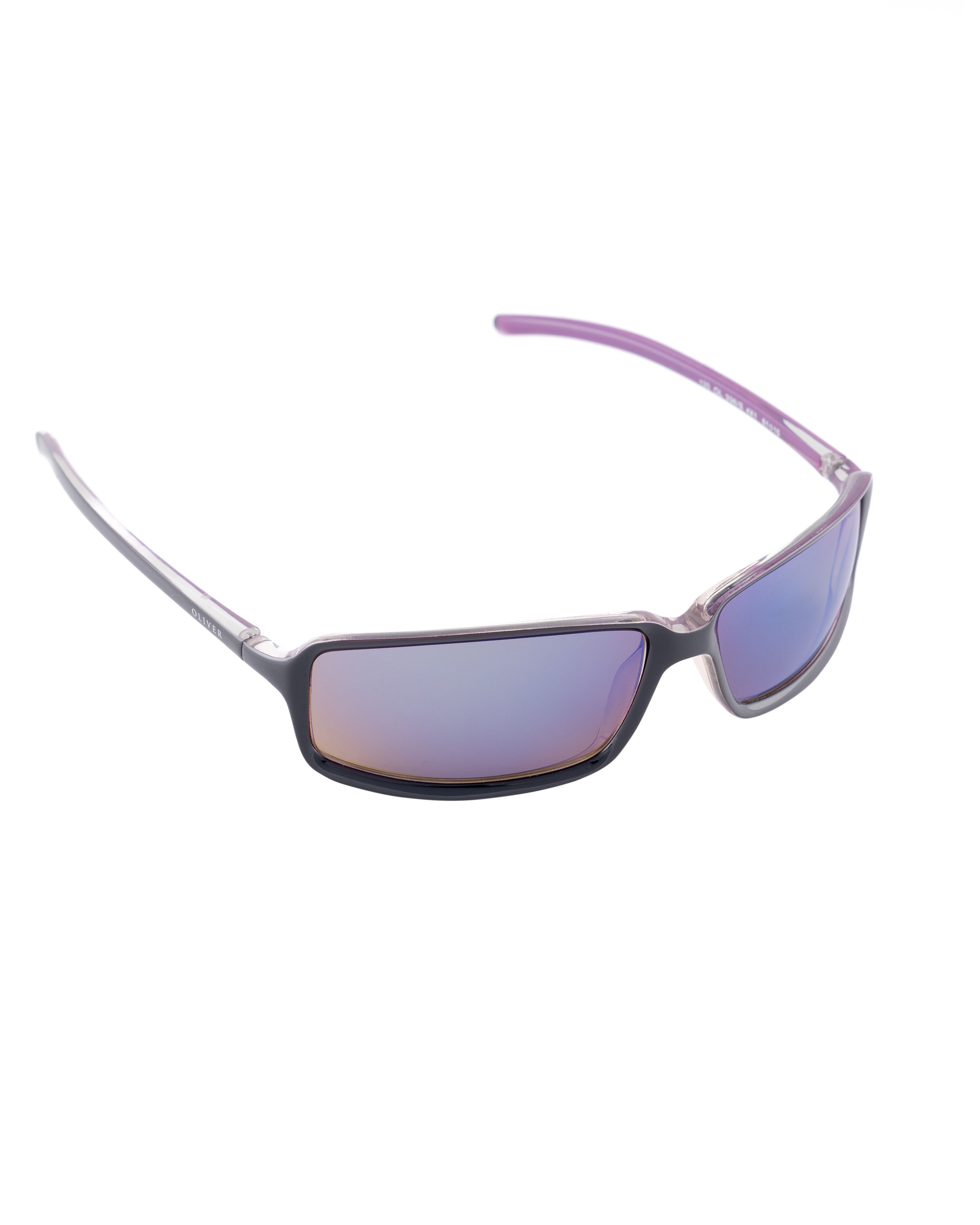 Valentino Oliver by Valentino 00s Purple Black Mirror Sunglasses Size ONE SIZE - 2 Thumbnail