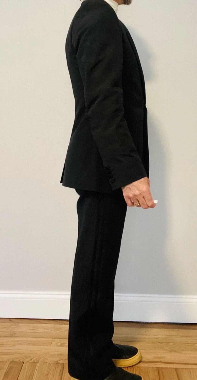 Versace Gianni Versace black and pink Tuxedo Size 48R - 3 Thumbnail
