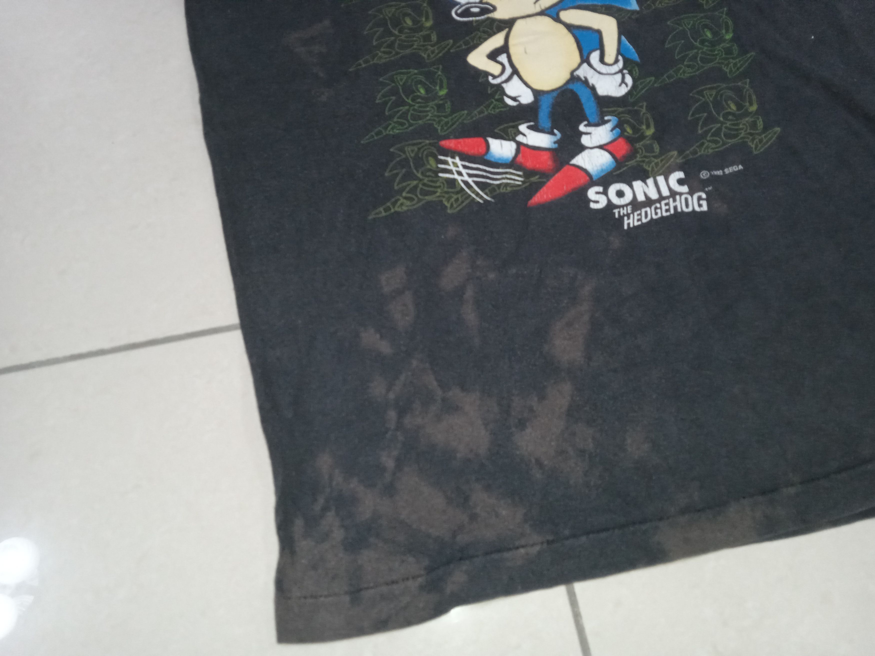 Vintage Vintage Sonic the Hedgehog 1992 T Shirt Kids Size US XS / EU 42 / 0 - 4 Thumbnail