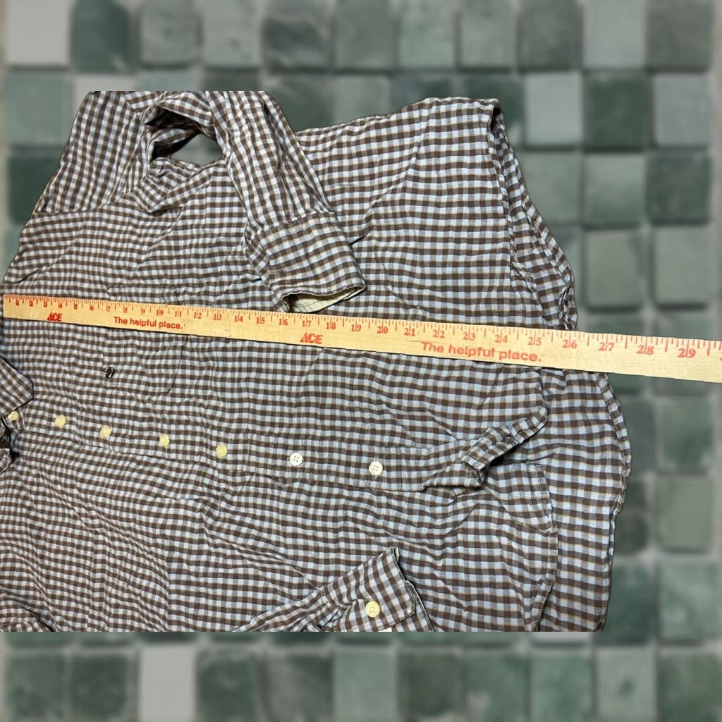 Timberland Timberland Button-Down Shirt Mens XL Plaid Long Sleeve Brown Size US XL / EU 56 / 4 - 1 Thumbnail