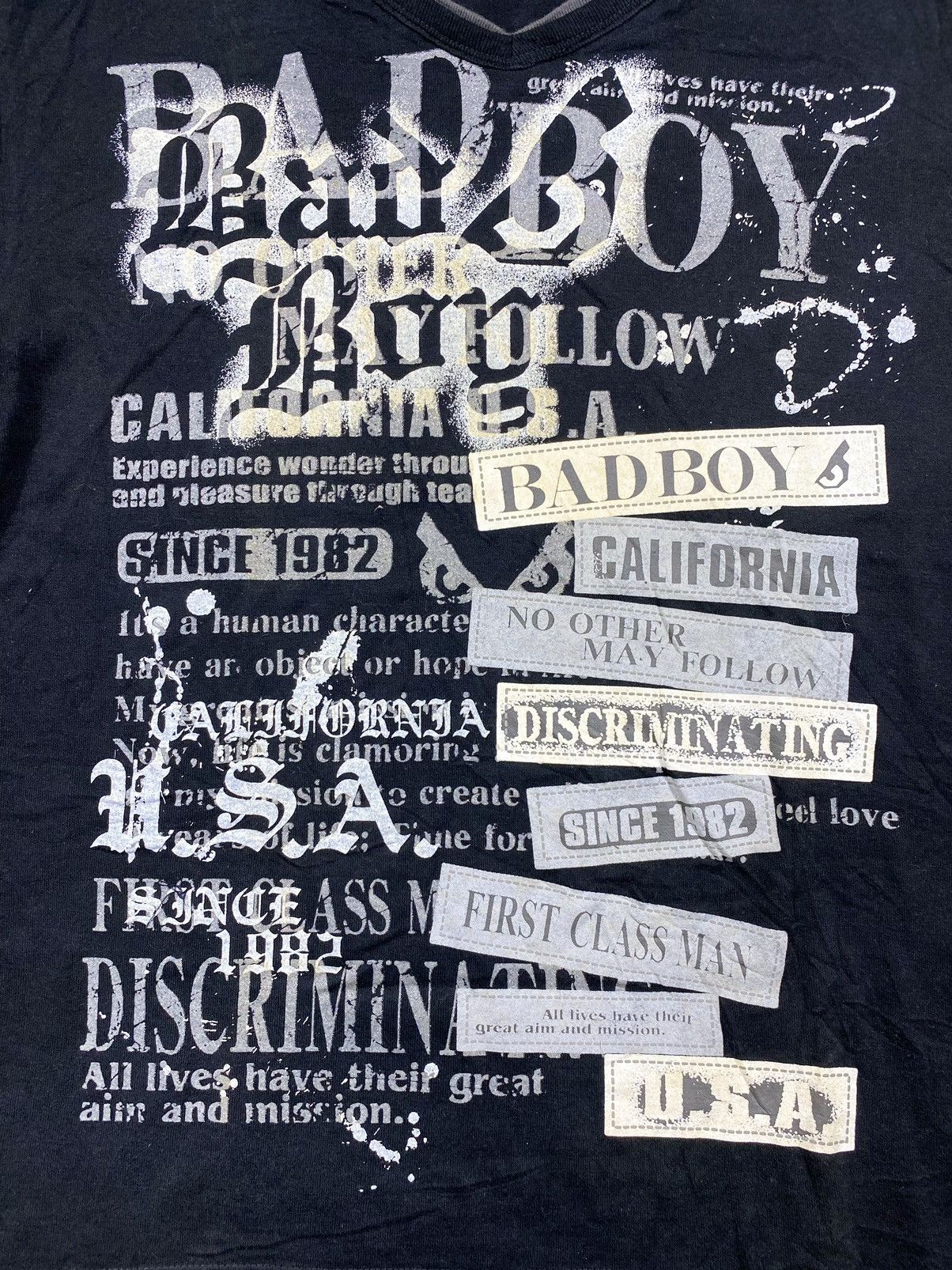 Japanese Brand BADBOY CALIFORNIA USA SINCE1982 POEM SHIRT PUNK STYLE Size US M / EU 48-50 / 2 - 2 Thumbnail