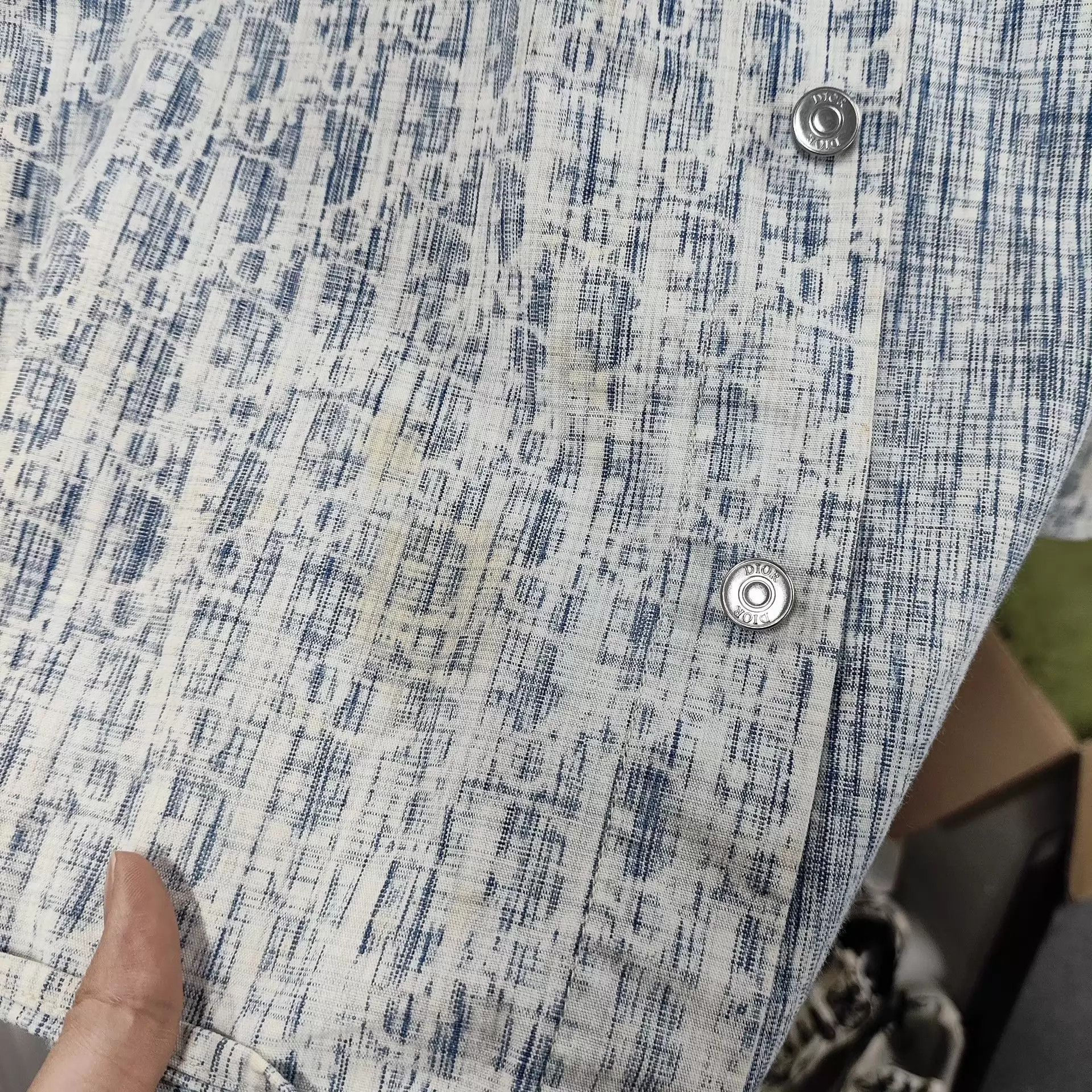 Dior Dior Cotton Long-Sleeve Shirt Light Blue Size 44 Size US S / EU 44-46 / 1 - 6 Thumbnail