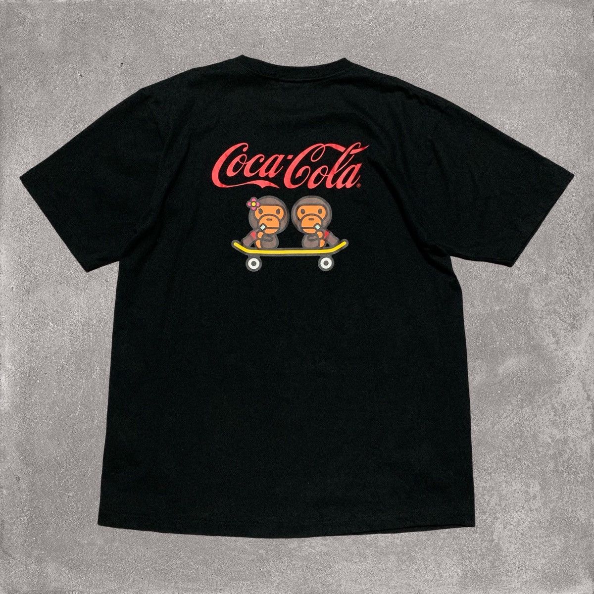 Bape Bape XL Coca Cola Baby Milo Black Tee A Bathing Ape Size US XL / EU 56 / 4 - 2 Thumbnail