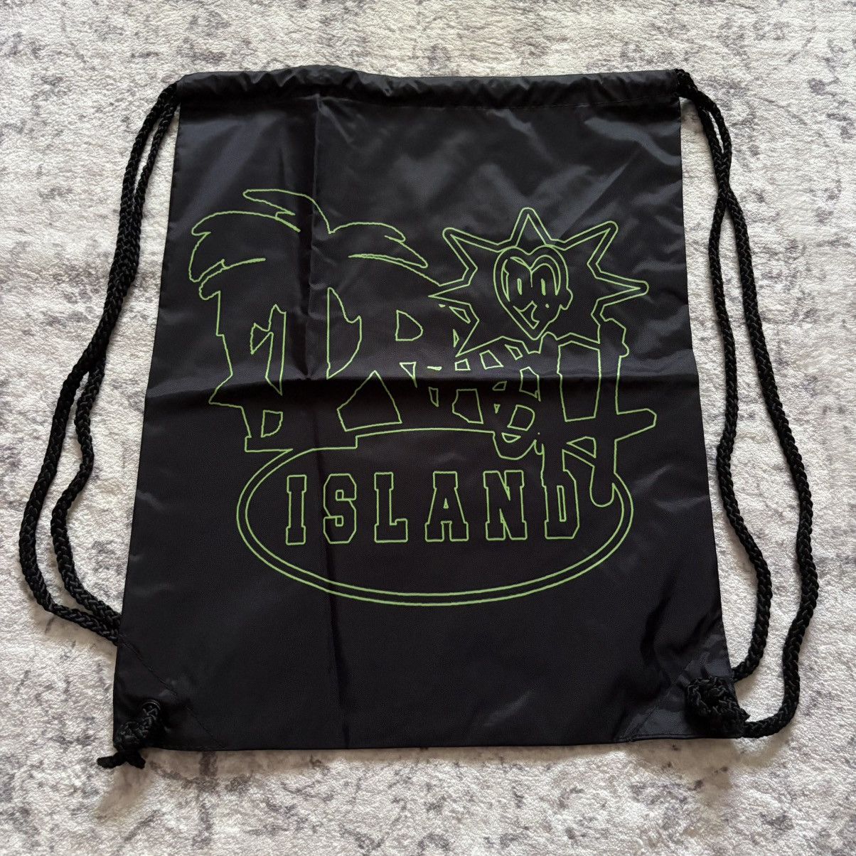 Drain Gang Bladee for Drain Gang Trash Island Drawstring Bag Black Size ONE SIZE - 1 Thumbnail
