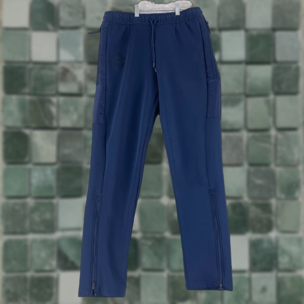 Jordan Brand Nike Jordan Training Game Pants Mens Medium Blue Pull On Drawstring Straight Leg Size US 31 - 1 Thumbnail