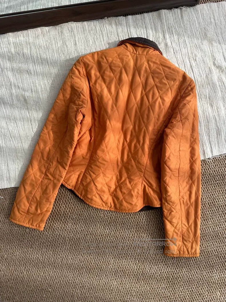 Hermes Hermes Simple Diamond Pattern Double Face Cotton Coat Jack Size S / US 4 / IT 40 - 6 Thumbnail