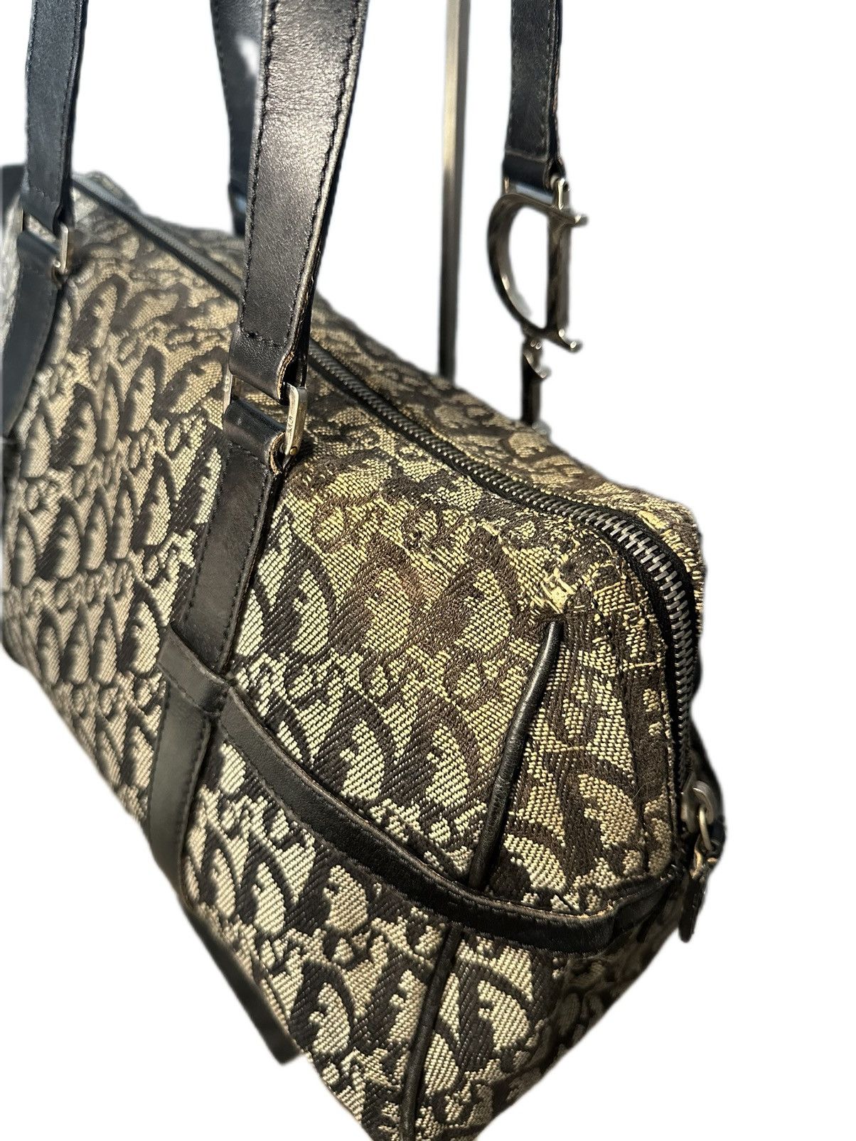 Christian Dior Trotter Monogram Boston Shoulder Bag
