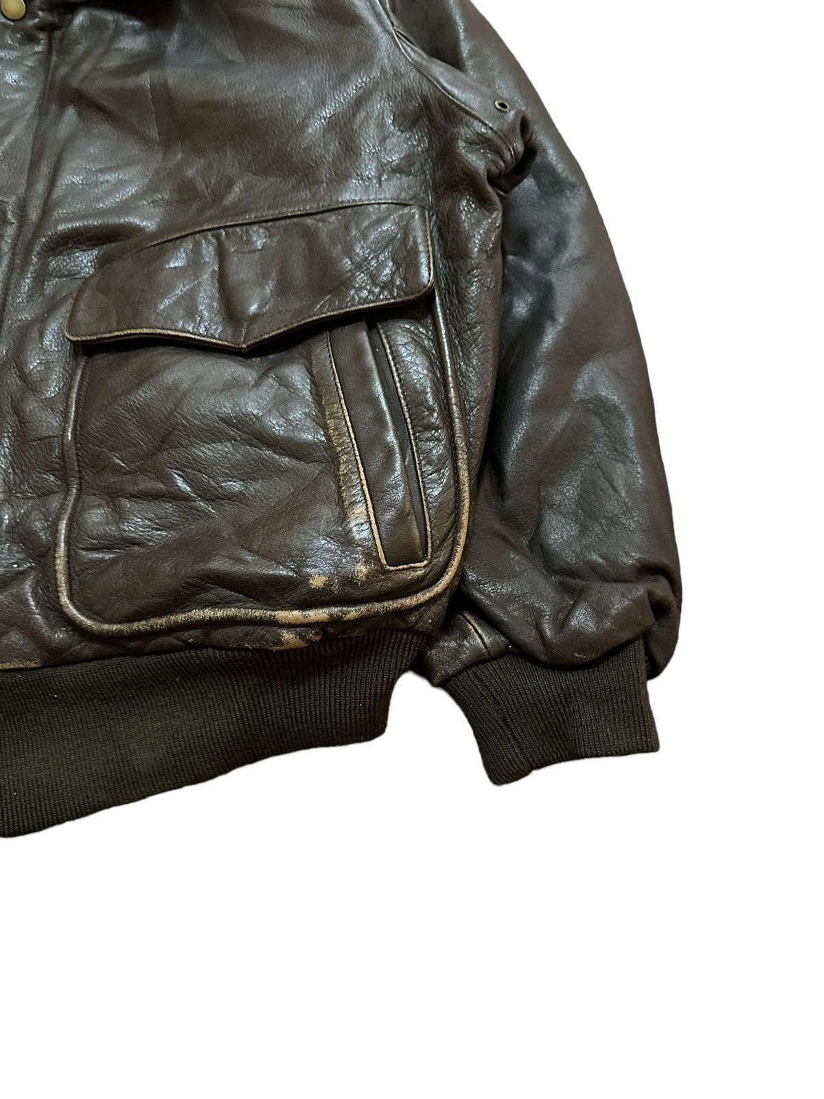 Vintage Vintage Aviator Leather Jacket Size US M / EU 48-50 / 2 - 4 Thumbnail