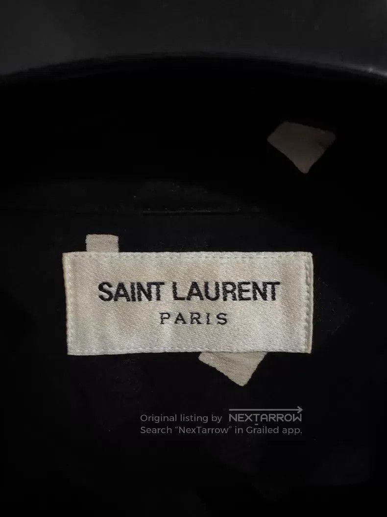 Saint Laurent Paris Saint Laurent Paris Silk Black and White Checkered Shirt i Size S / US 4 / IT 40 - 6 Thumbnail