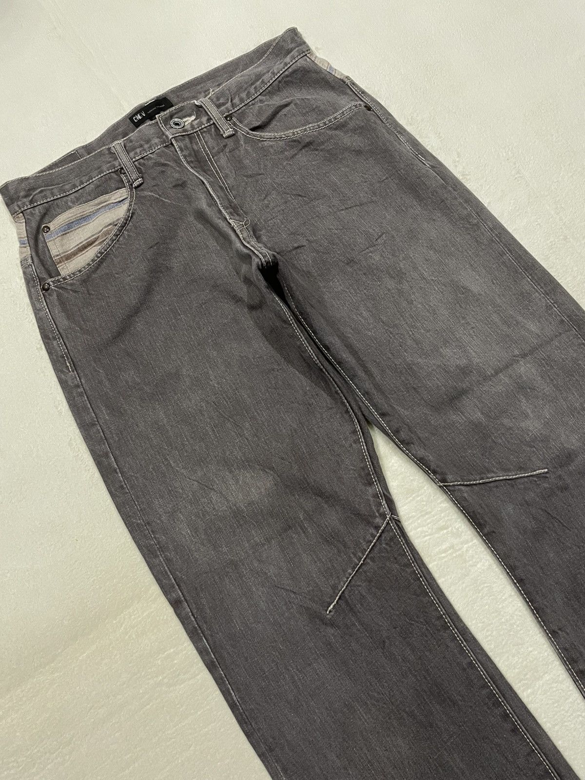 Japanese Brand Vintage Concave japanese Branh Faded Denim Keans Size US 31 - 6 Thumbnail