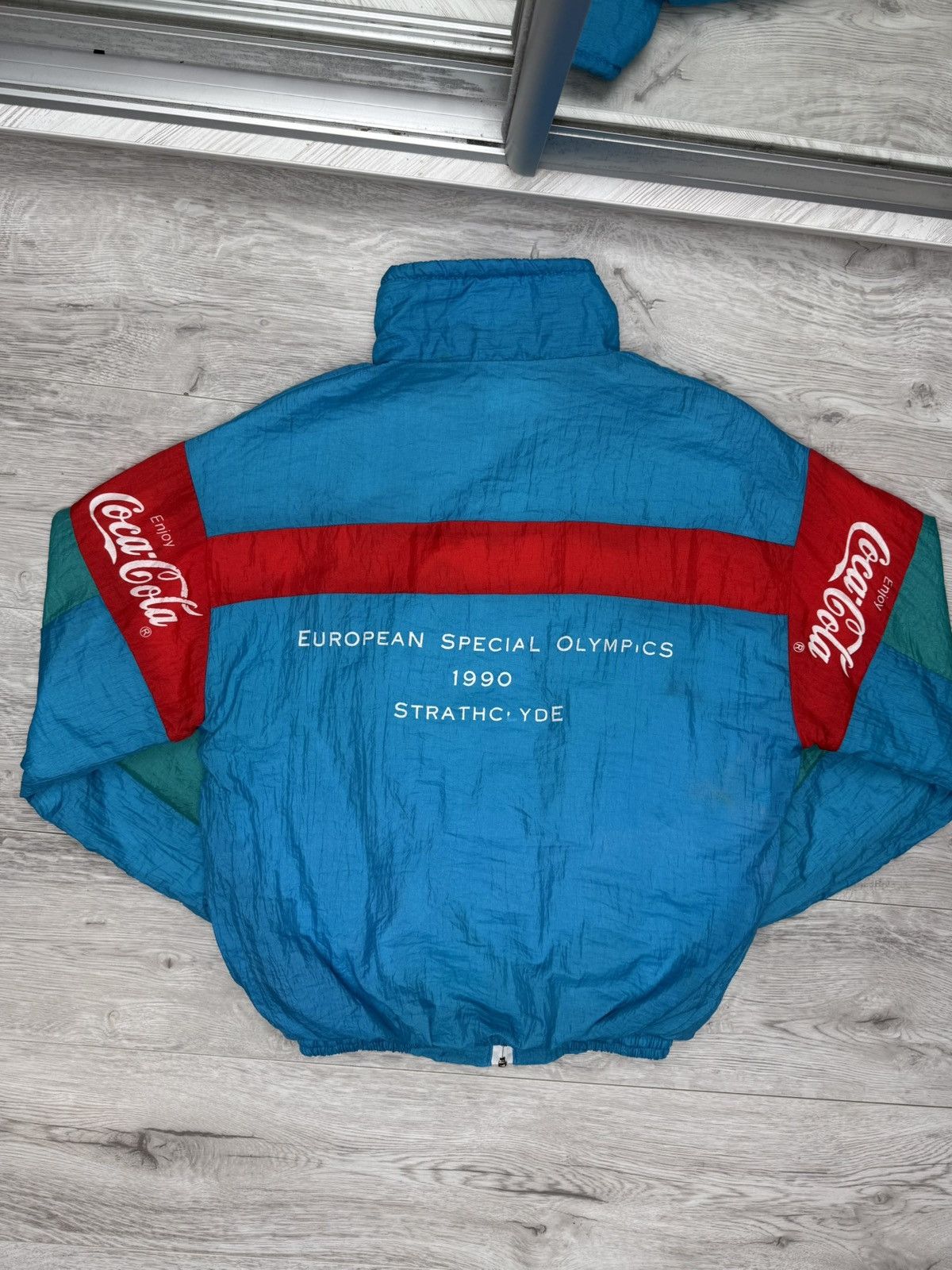 USA Olympics Coca Cola European Special Olympics 1990 Retro Track Jacket Size US S / EU 44-46 / 1 - 13 Thumbnail