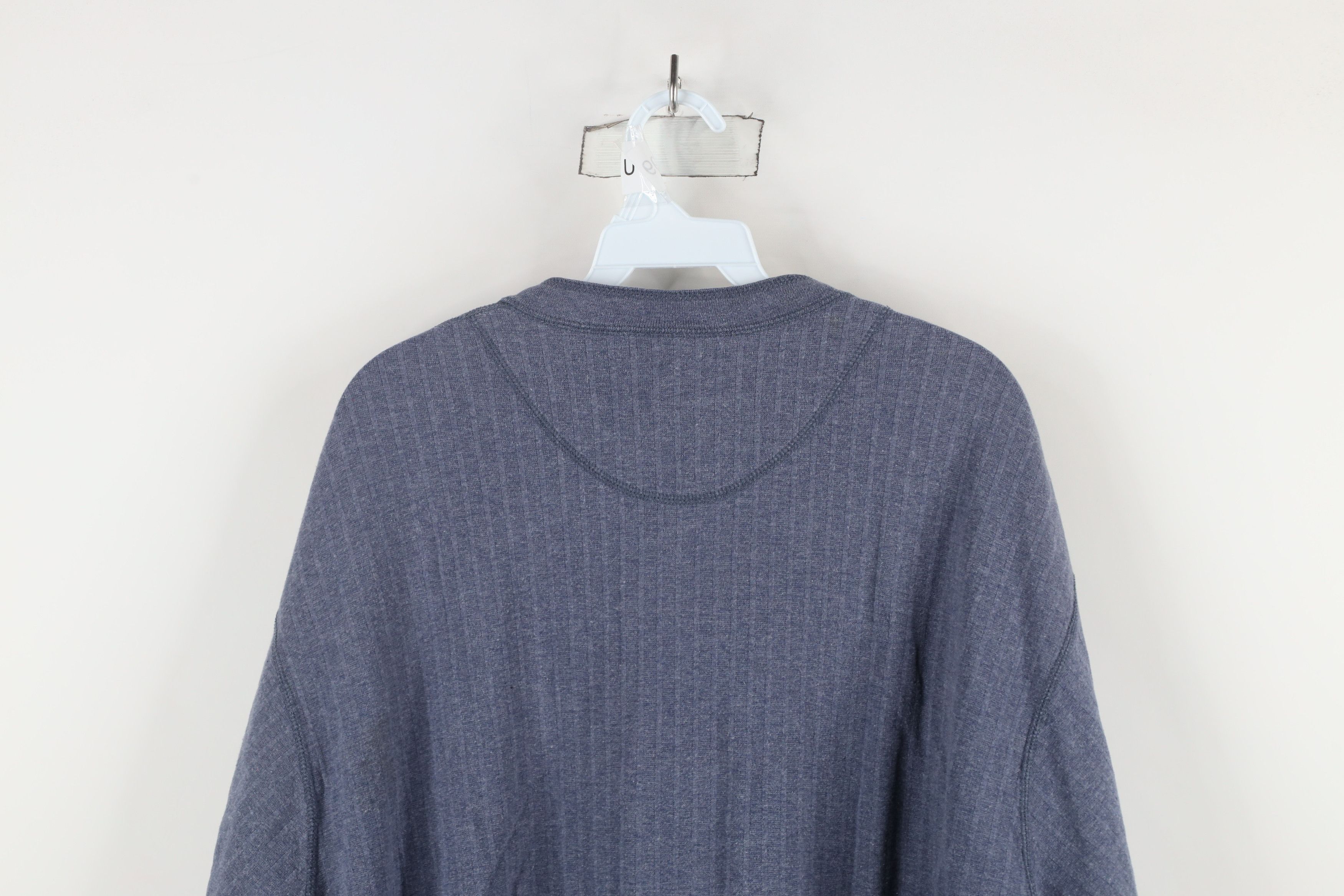 Vintage Vintage 90s Streetwear Heavyweight Ribbed Henley T-Shirt Size US XL / EU 56 / 4 - 11 Thumbnail