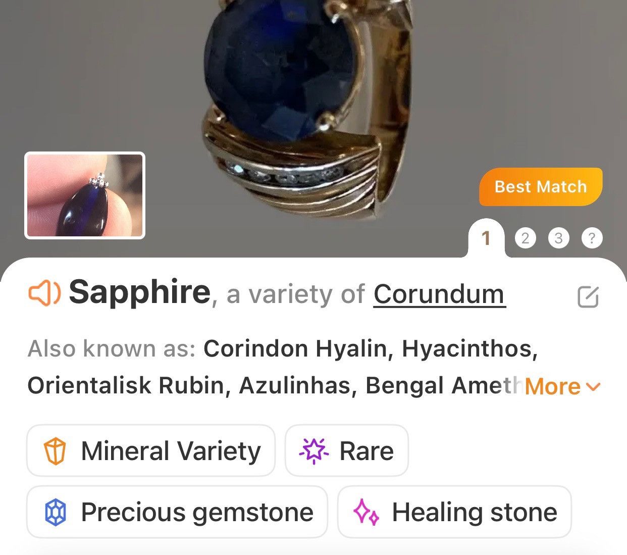 Handmade Handcrafted vintage sapphire glass dragon vein necklace Size ONE SIZE - 7 Thumbnail
