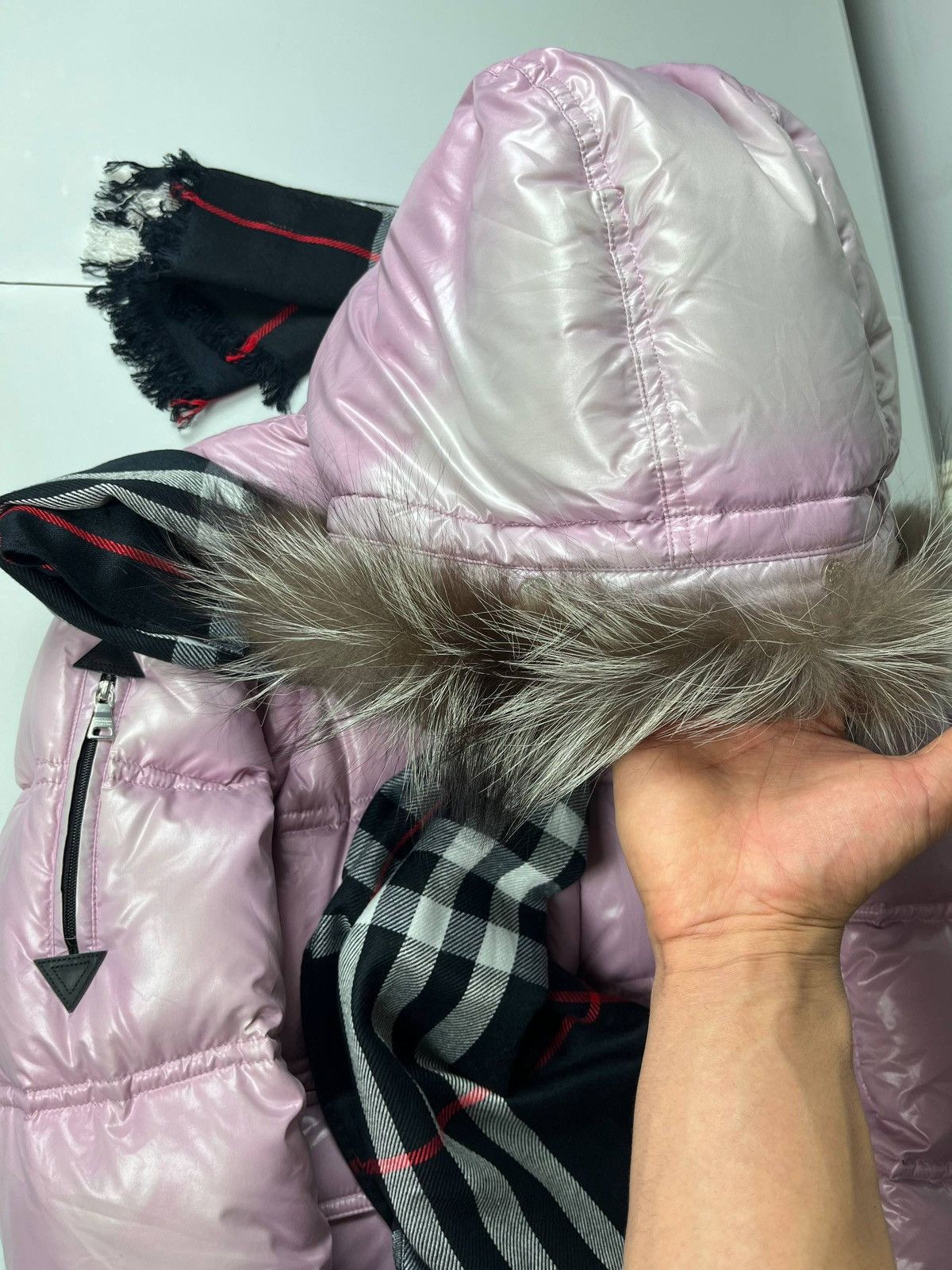 Burberry 00’ Japanese Burberry fur puffer jacket Size US M / EU 48-50 / 2 - 5 Thumbnail