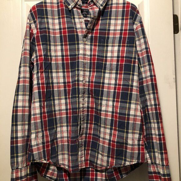 J.Crew j.crew men's cotton casual shirt slim fit size: XL Size US XL / EU 56 / 4 - 1 Thumbnail