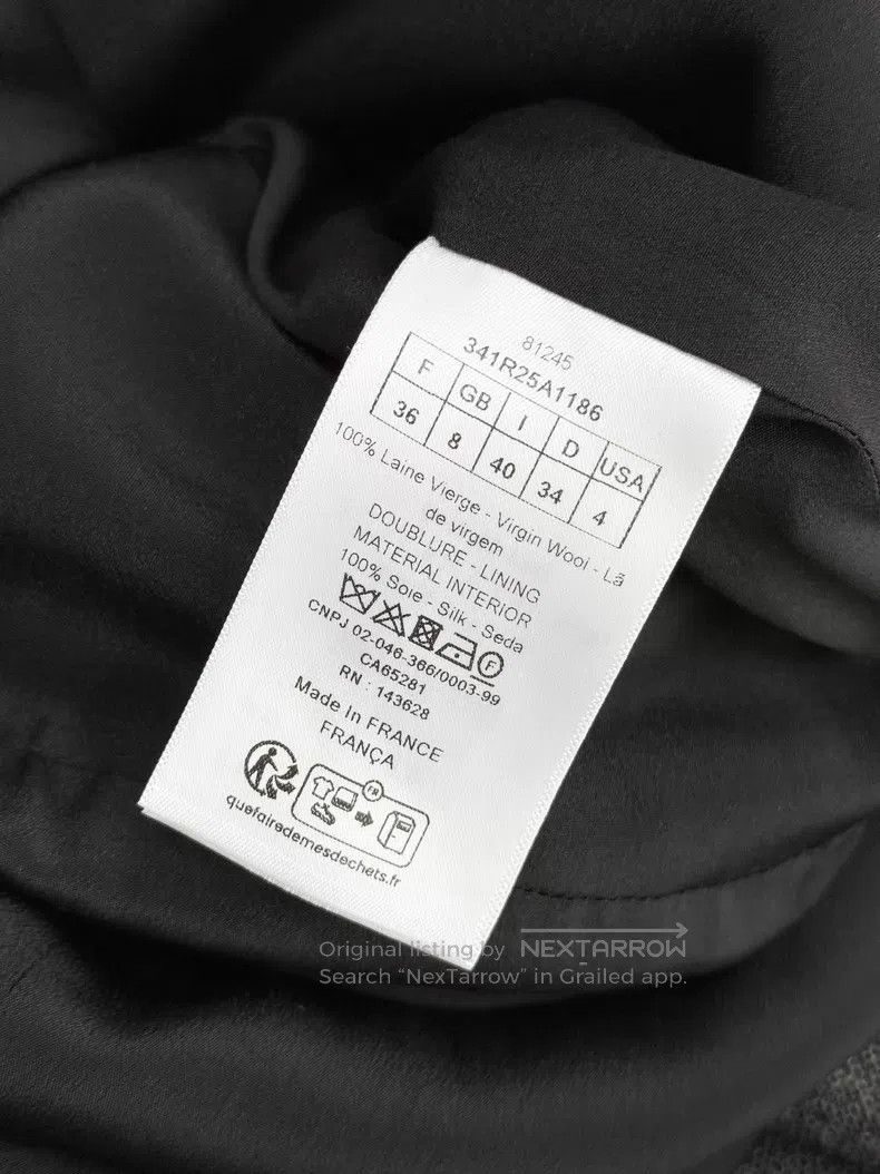 Dior Dior Small stand-up collar waist strap bow irregular short Size XS / US 0-2 / IT 36-38 - 5 Thumbnail