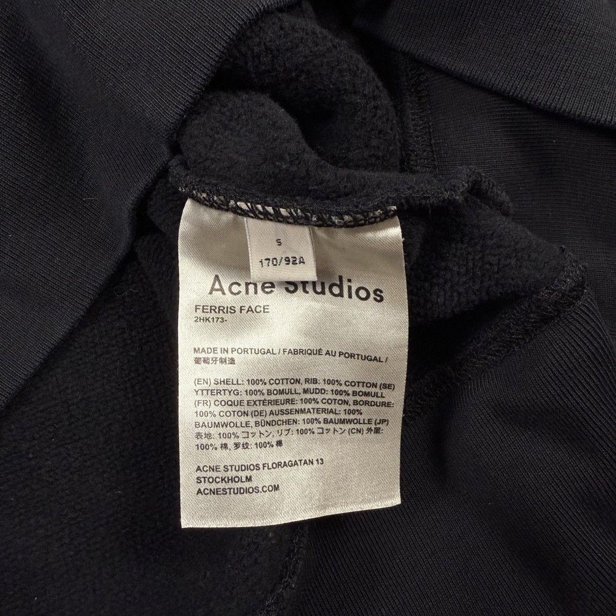 Acne Studios Acne Studios Black Hoodie Size US S / EU 44-46 / 1 - 5 Thumbnail