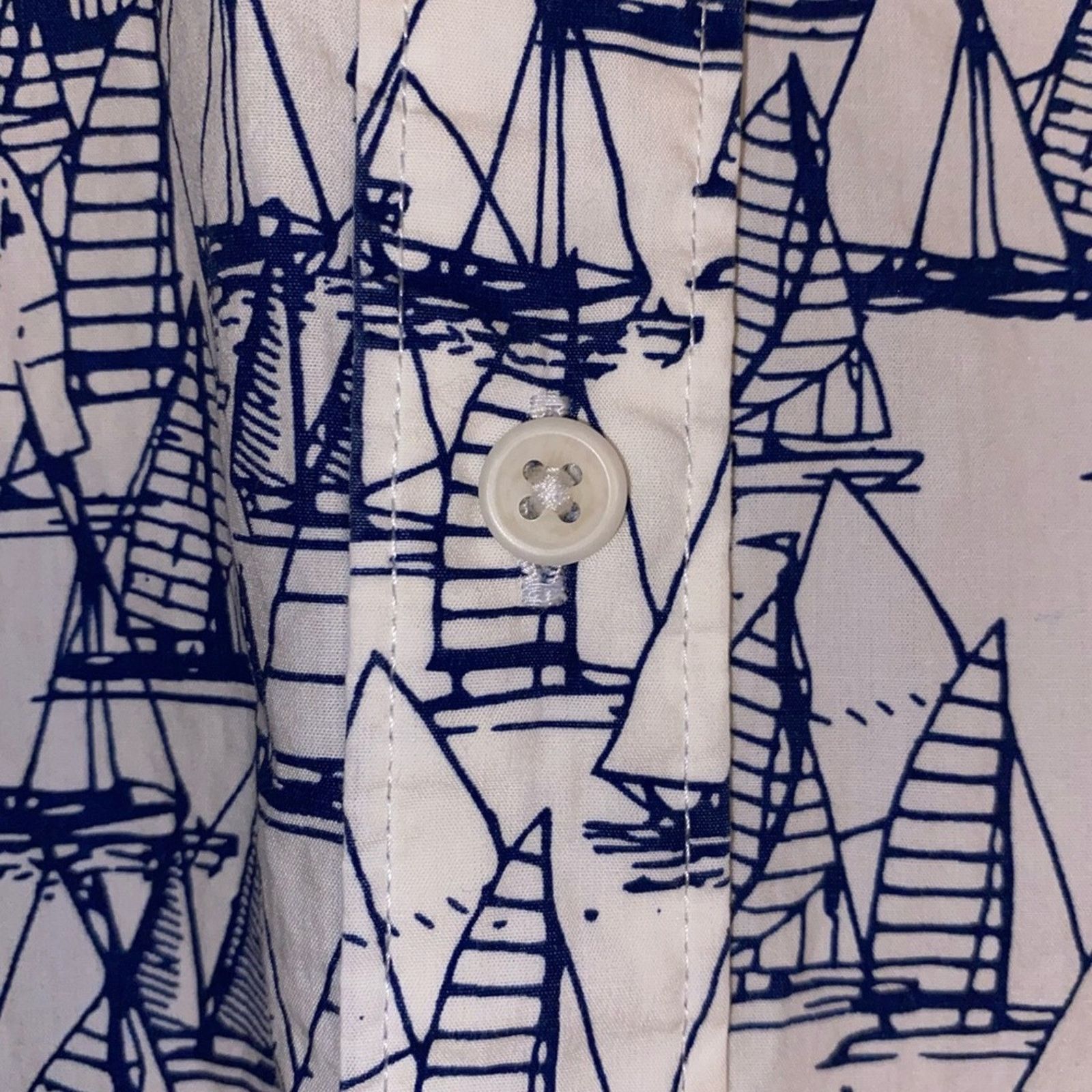 Barbour Barbour $129 Mens Sailboat Print Short Sleeve Shirt XL Size US XL / EU 56 / 4 - 5 Thumbnail