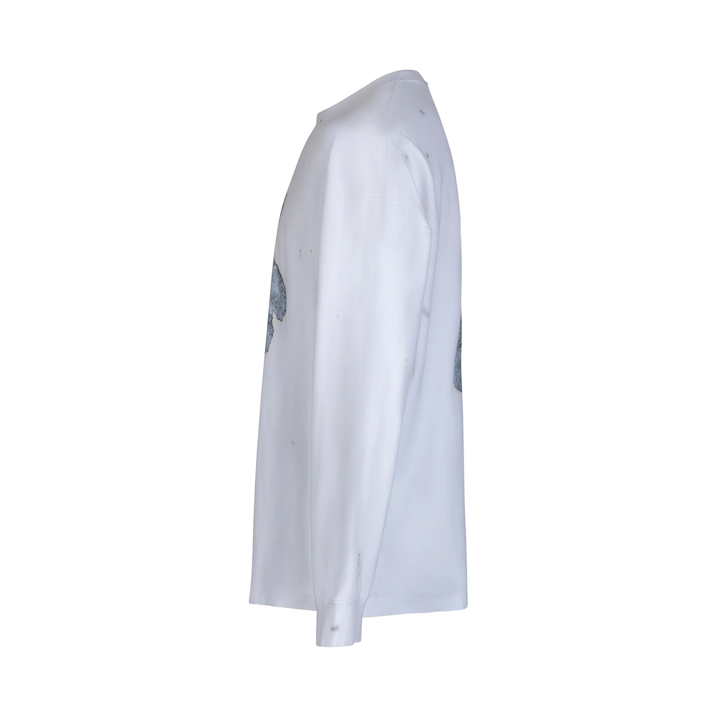 WE11DONE o1mris0824 Teddy Logo T-Shirt in White Size US L / EU 52-54 / 3 - 3 Thumbnail