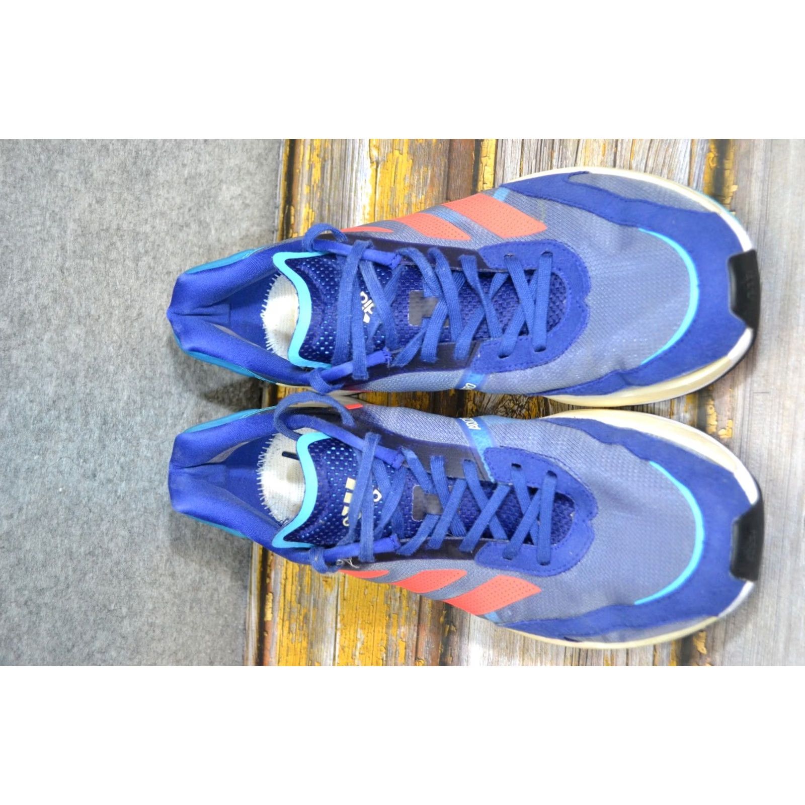 Adidas Adidas Adizero Boston 10 Running Shoes Mens 12 Blue Lightstrike ...