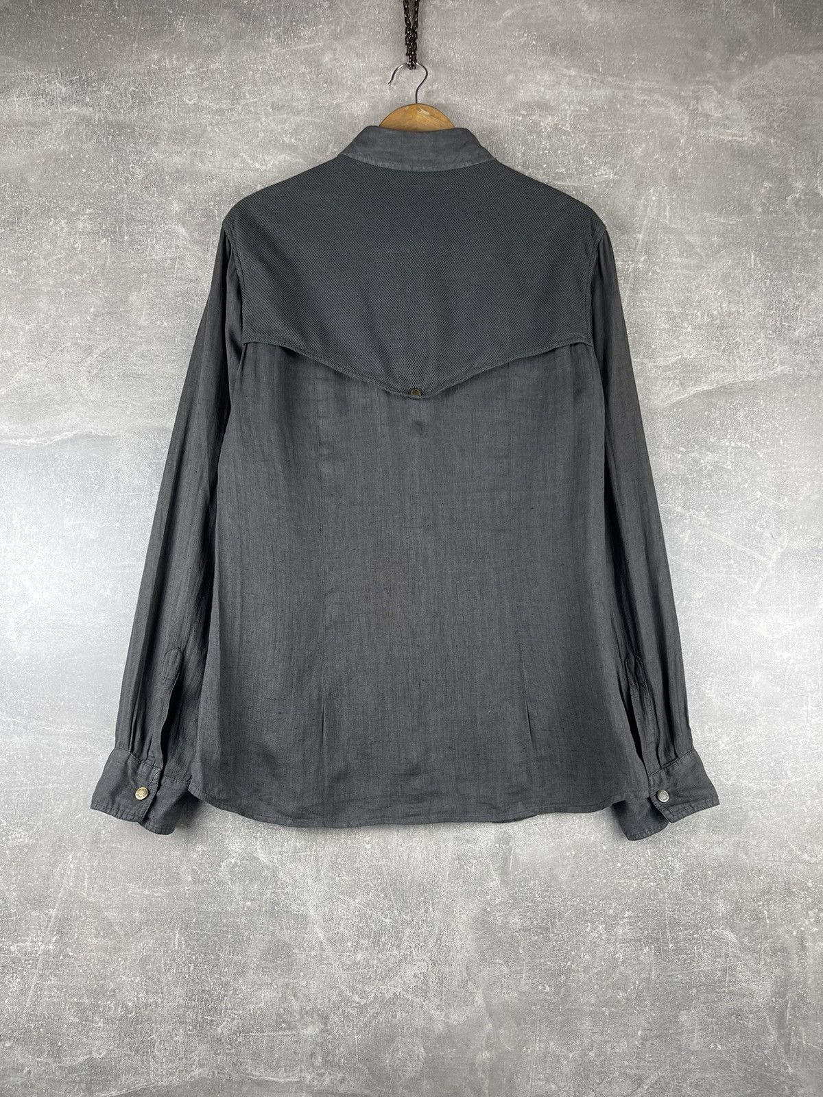 Dolce & Gabbana Dolce & Gabbana D&G Archives 00s Linen Shirt Gray Military Size US S / EU 44-46 / 1 - 6 Thumbnail