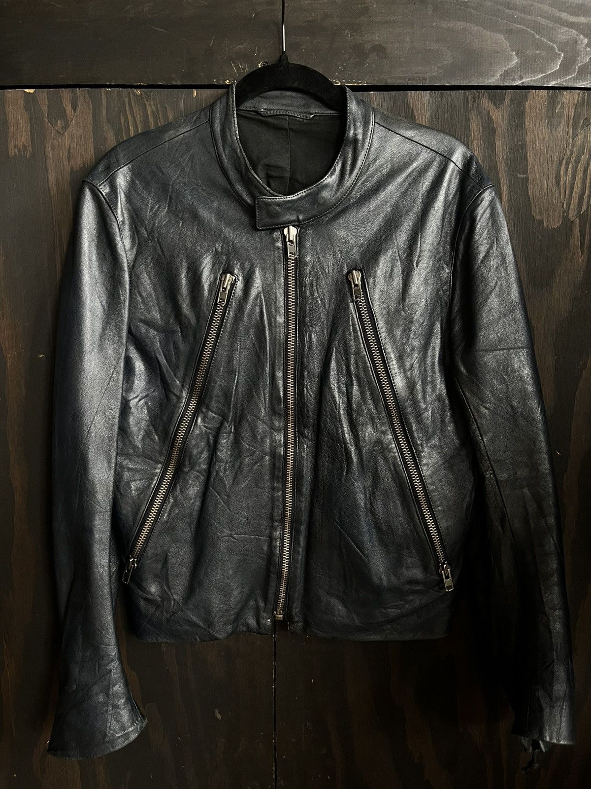Maison Margiela FW2007 Martin Margiela 5 Zip Leather Jacket Size US S / EU 44-46 / 1 - 1 Thumbnail