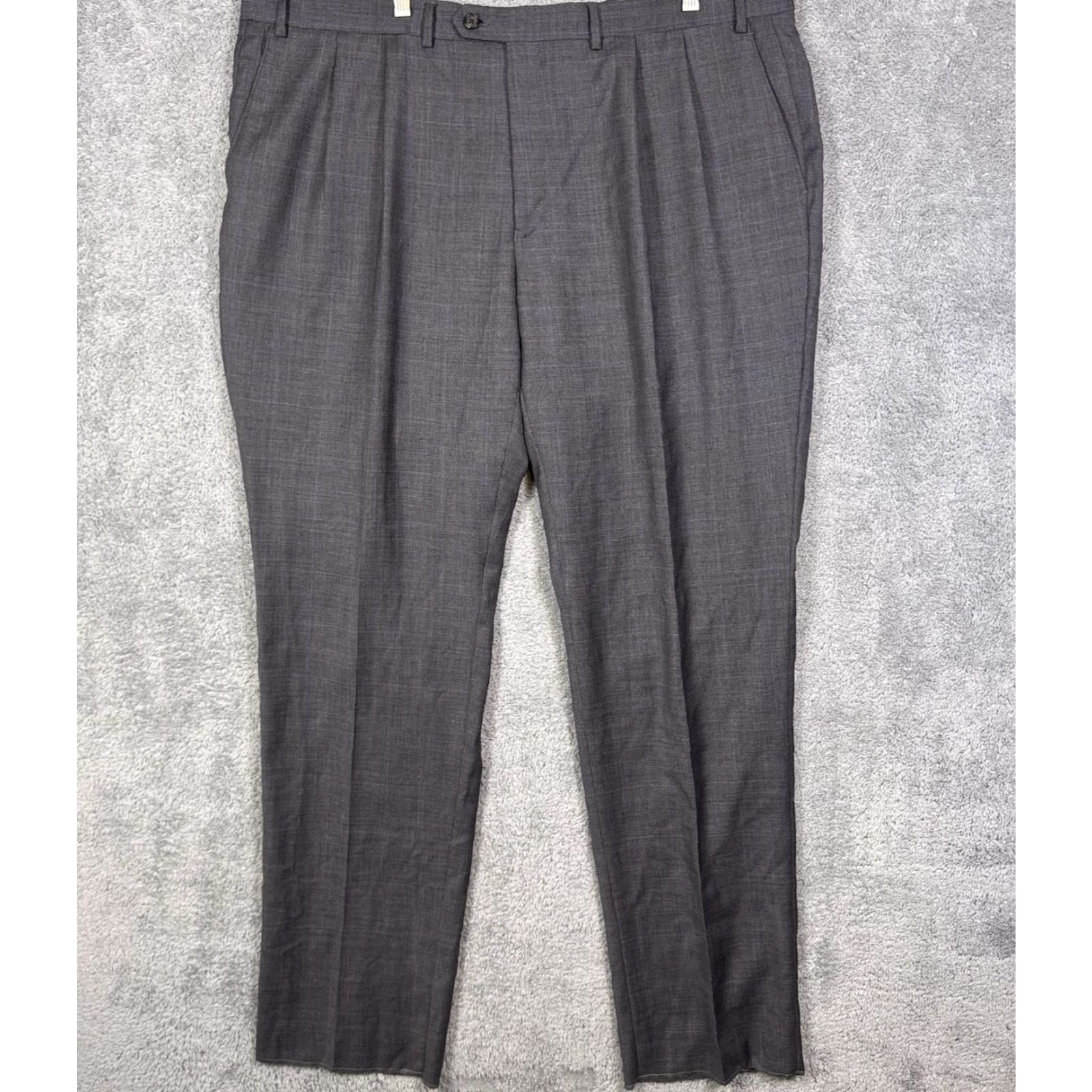 Ralph Lauren VINTAGE Lauren Ralph Lauren Pants Mens 45x36 Unhemmed 100% Wool Dress Slacks Windowpane Size US 44 / EU 60 - 3 Thumbnail