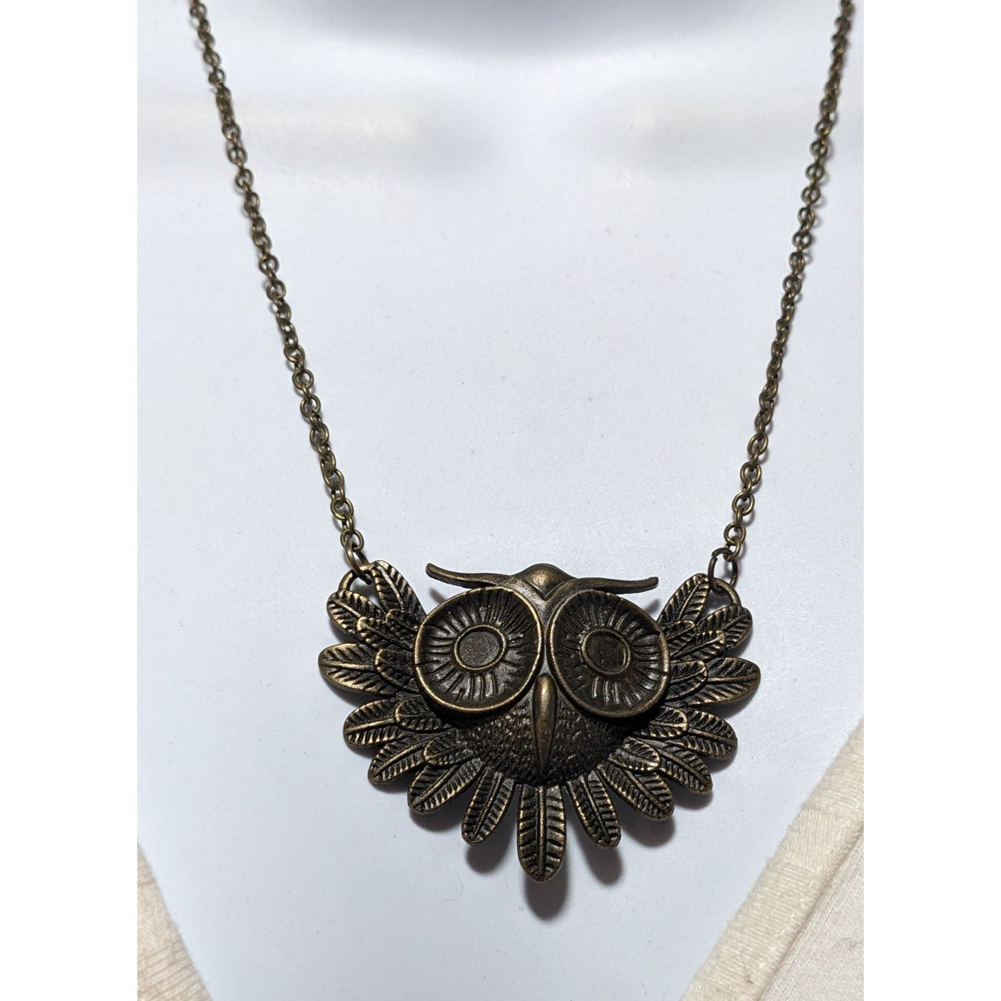 Other Gold Steampunk Owl Necklace Size ONE SIZE - 7 Thumbnail