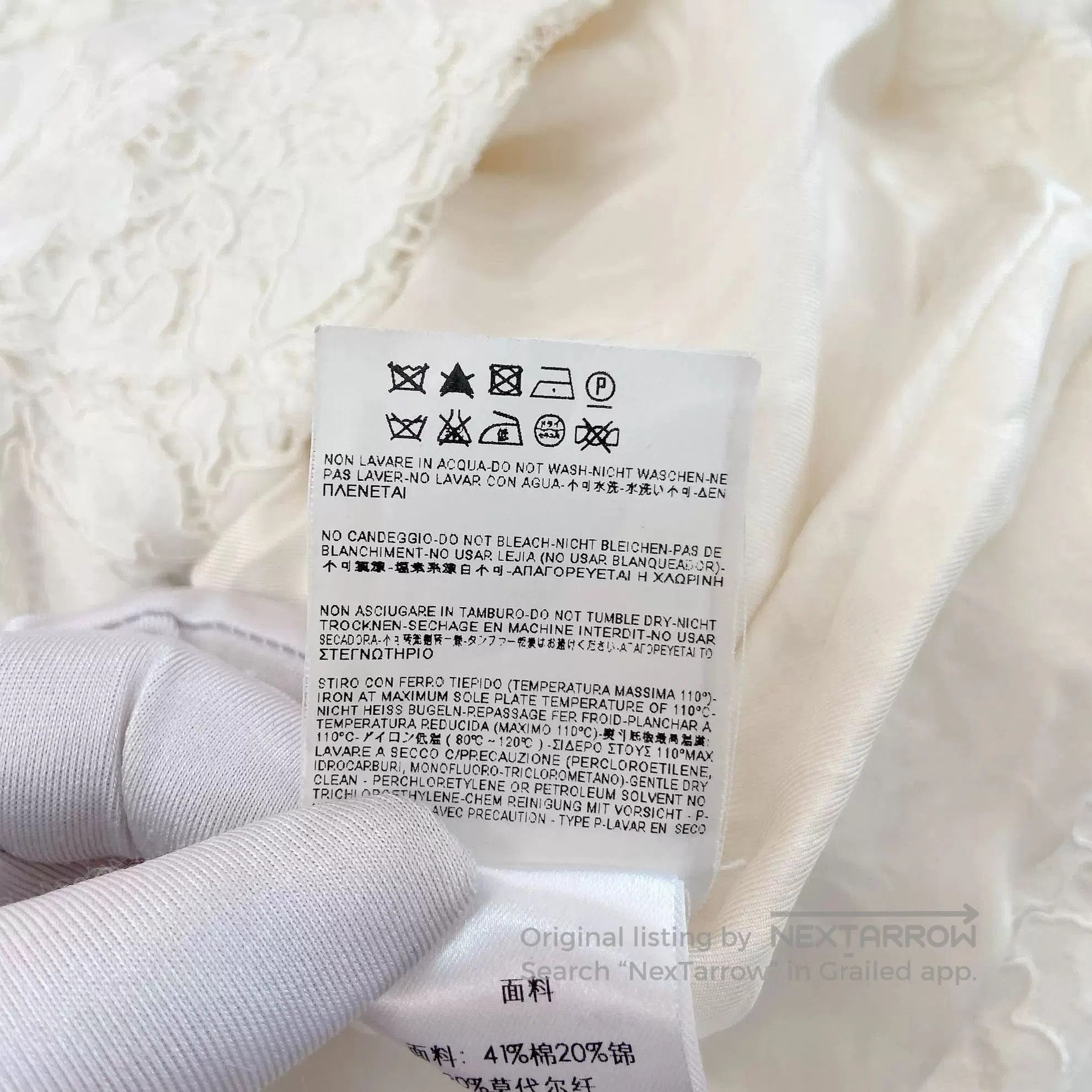 Saint Laurent Paris Saint Laurent White Lace Sleeveless Dress. Size S / US 4 / IT 40 - 9 Thumbnail