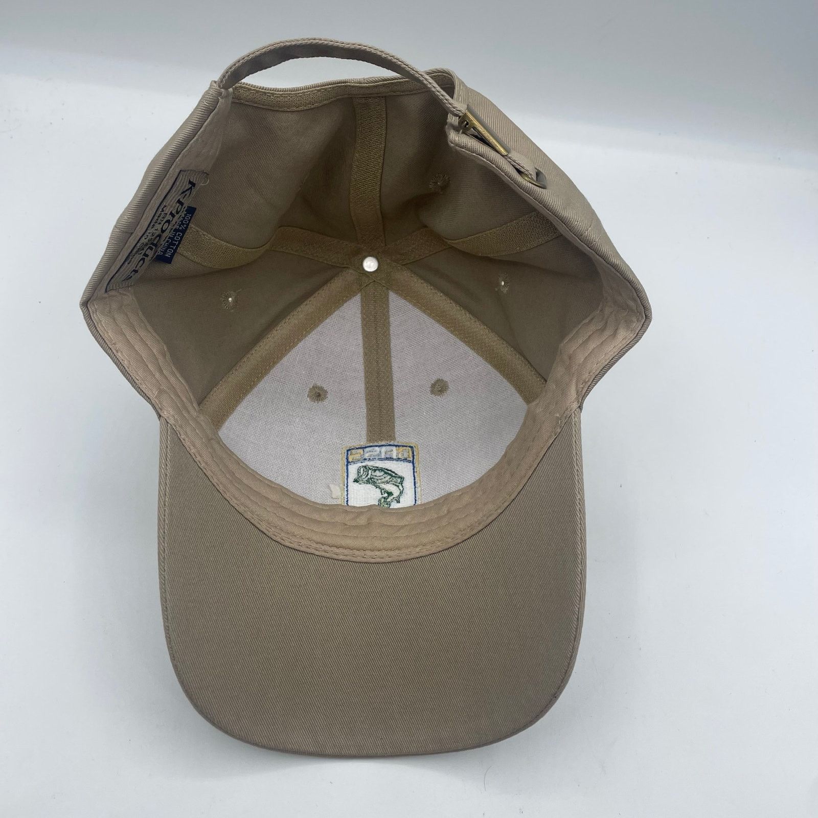 Other Bass Fishing Member Hat Cap Khaki Canvas Brown Adjustable Size ONE SIZE - 5 Thumbnail