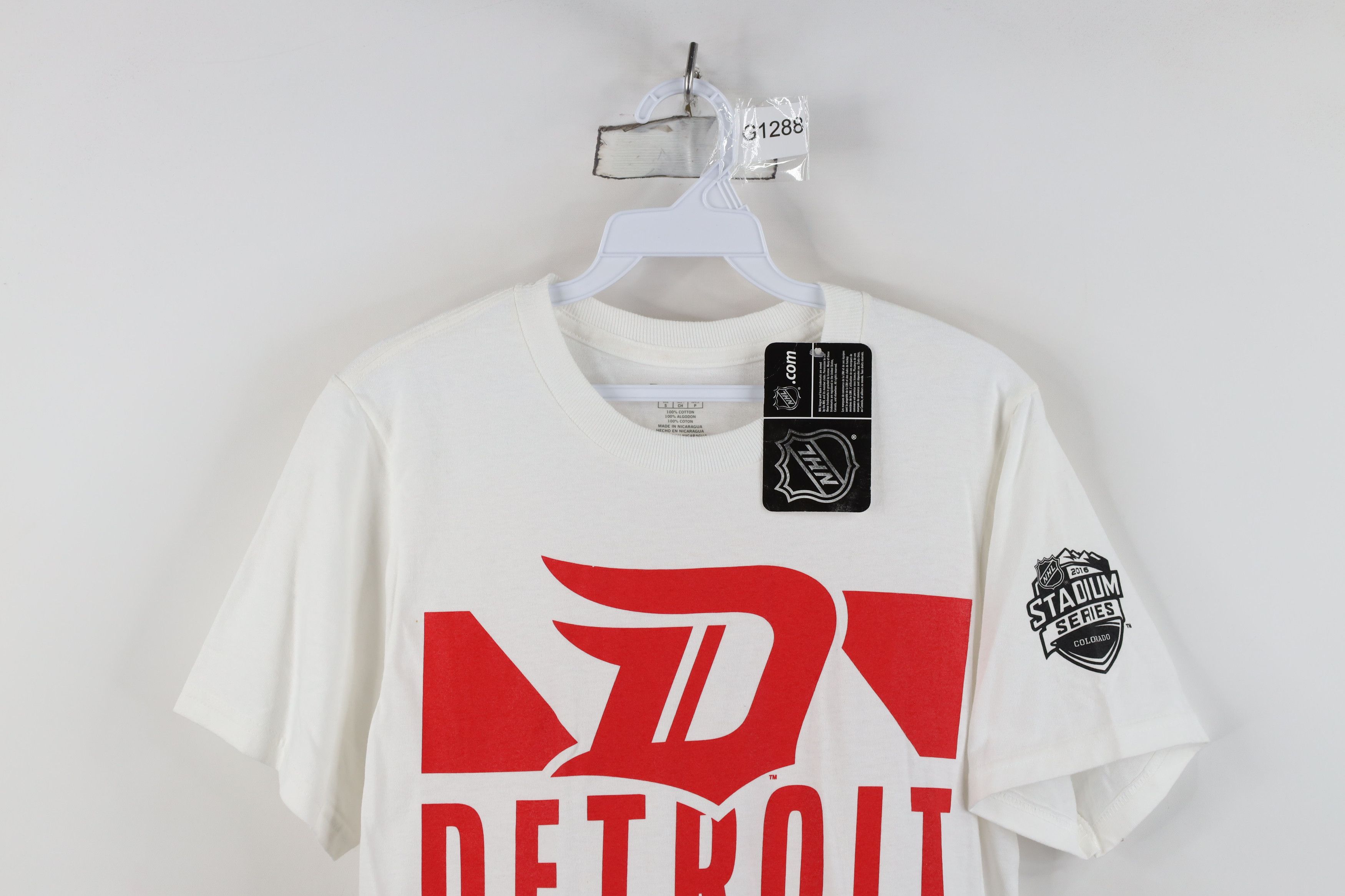 Reebok New Reebok Series Detroit Red Wings Hockey T-Shirt White Size US S / EU 44-46 / 1 - 2 Thumbnail