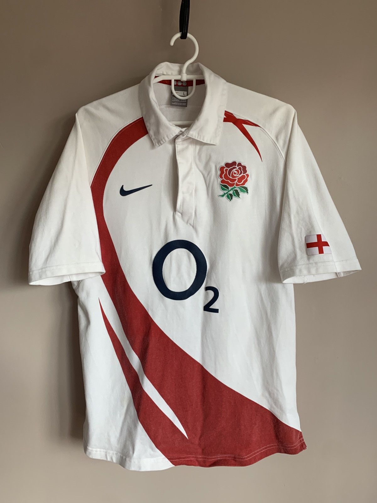 Nike England 2007 Home Rugby Union Shirt Nike Jersey Size Large Size US L / EU 52-54 / 3 - 1 Thumbnail