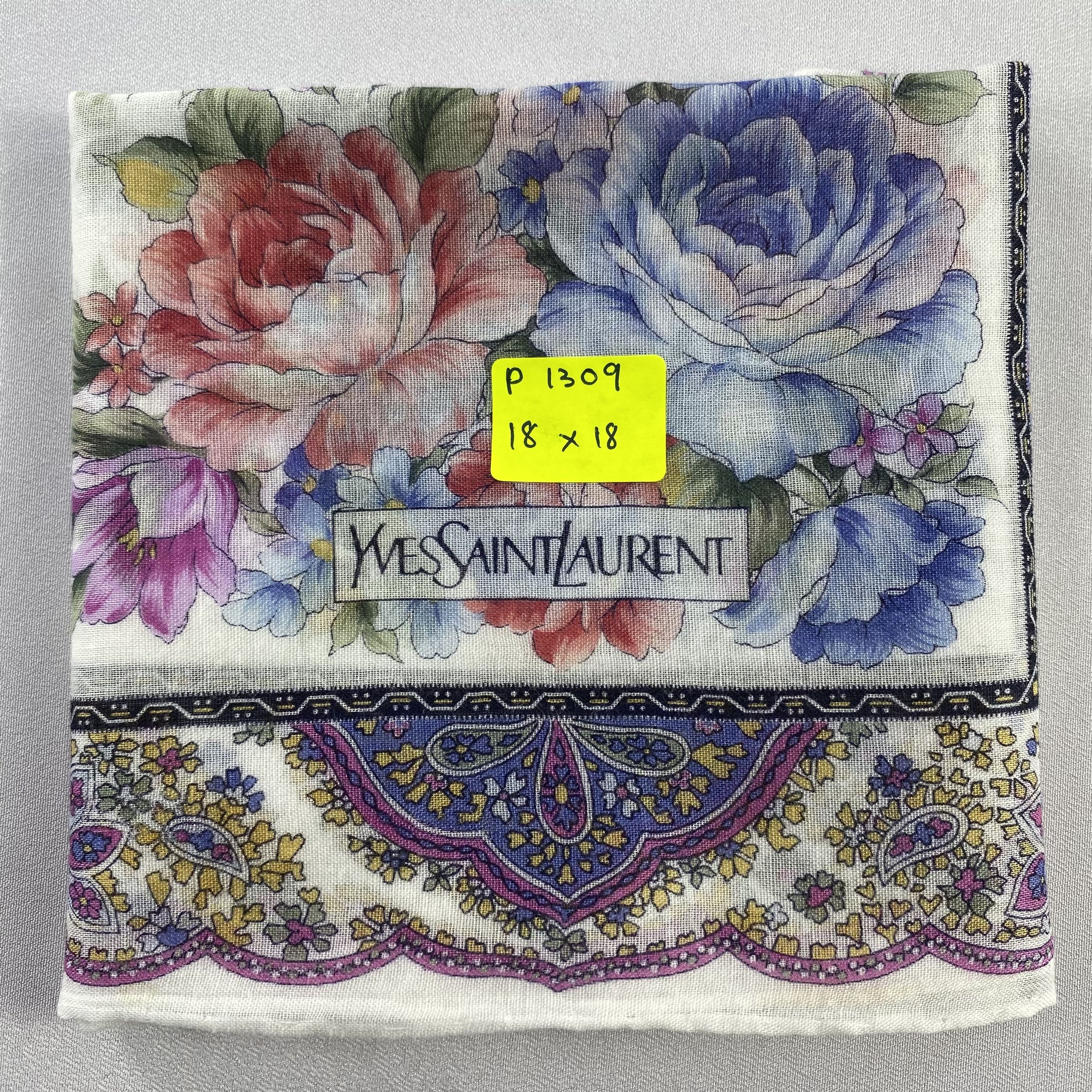 Vintage Yves Saint Laurent Bandana/ Handkerchief / Neckerchief-P1309 Size ONE SIZE - 5 Thumbnail