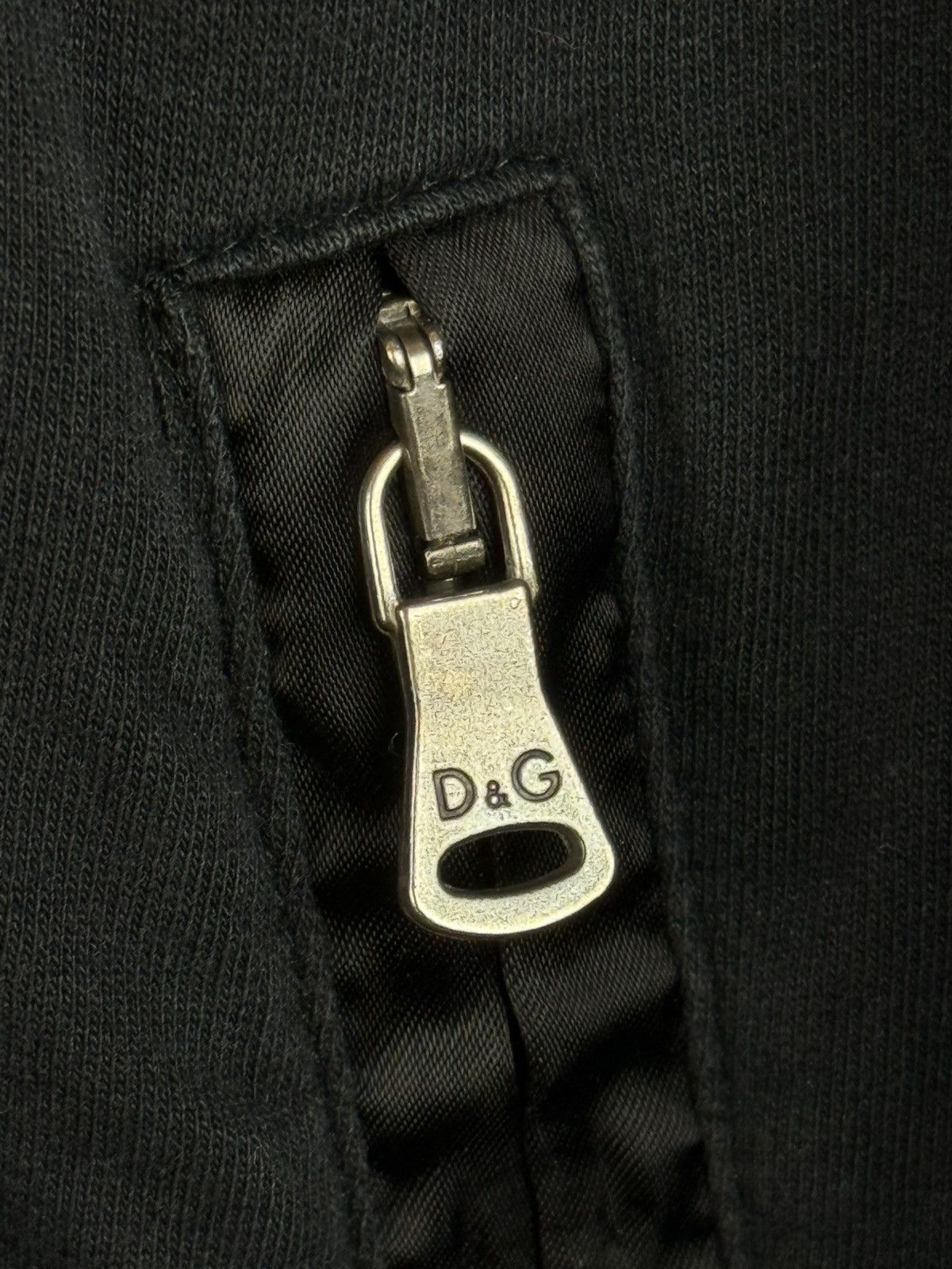 Dolce & Gabbana Dolce & Gabbana DG Sport Satin Sideline Zip Hoodie Black 54 Size US L / EU 52-54 / 3 - 5 Thumbnail