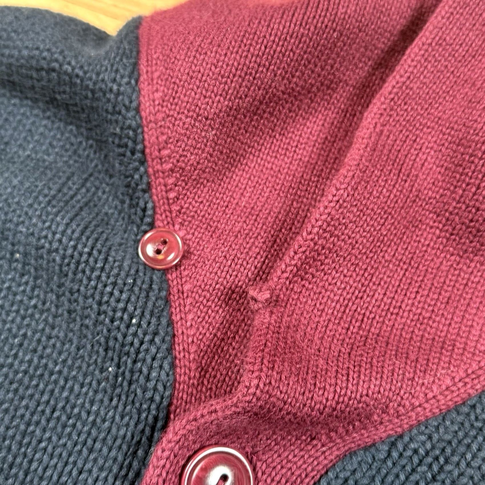 Ralph Lauren VINTAGE Ralph Lauren Cardigan Sweater Mens Large Shawl Collar Letterman #3 Red L Regular Men Mens Size US L / EU 52-54 / 3 - 5 Thumbnail