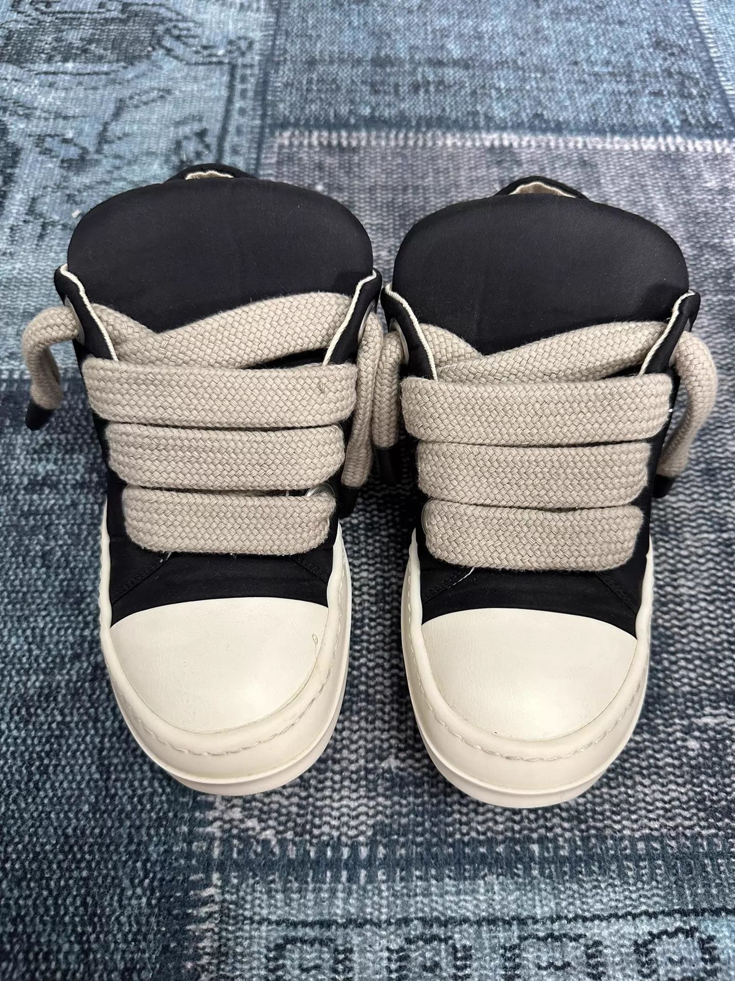 Rick Owens Rick Owens DRKSHDW Canvas Low Top Big Converse Thick Laces Size US 7.5 / IT 37.5 - 3 Thumbnail