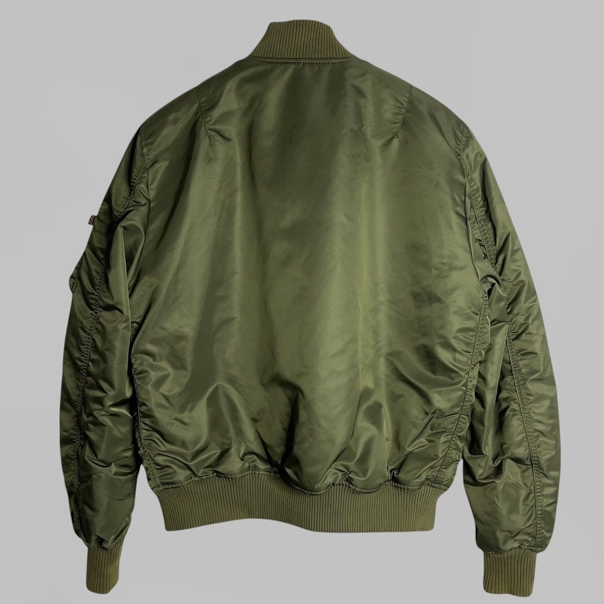 Alpha Industries ALPHA INDUSTRIES GREEN NYLON MA-1 BOMBER JACKET SIZE M Size US L / EU 52-54 / 3 - 3 Thumbnail