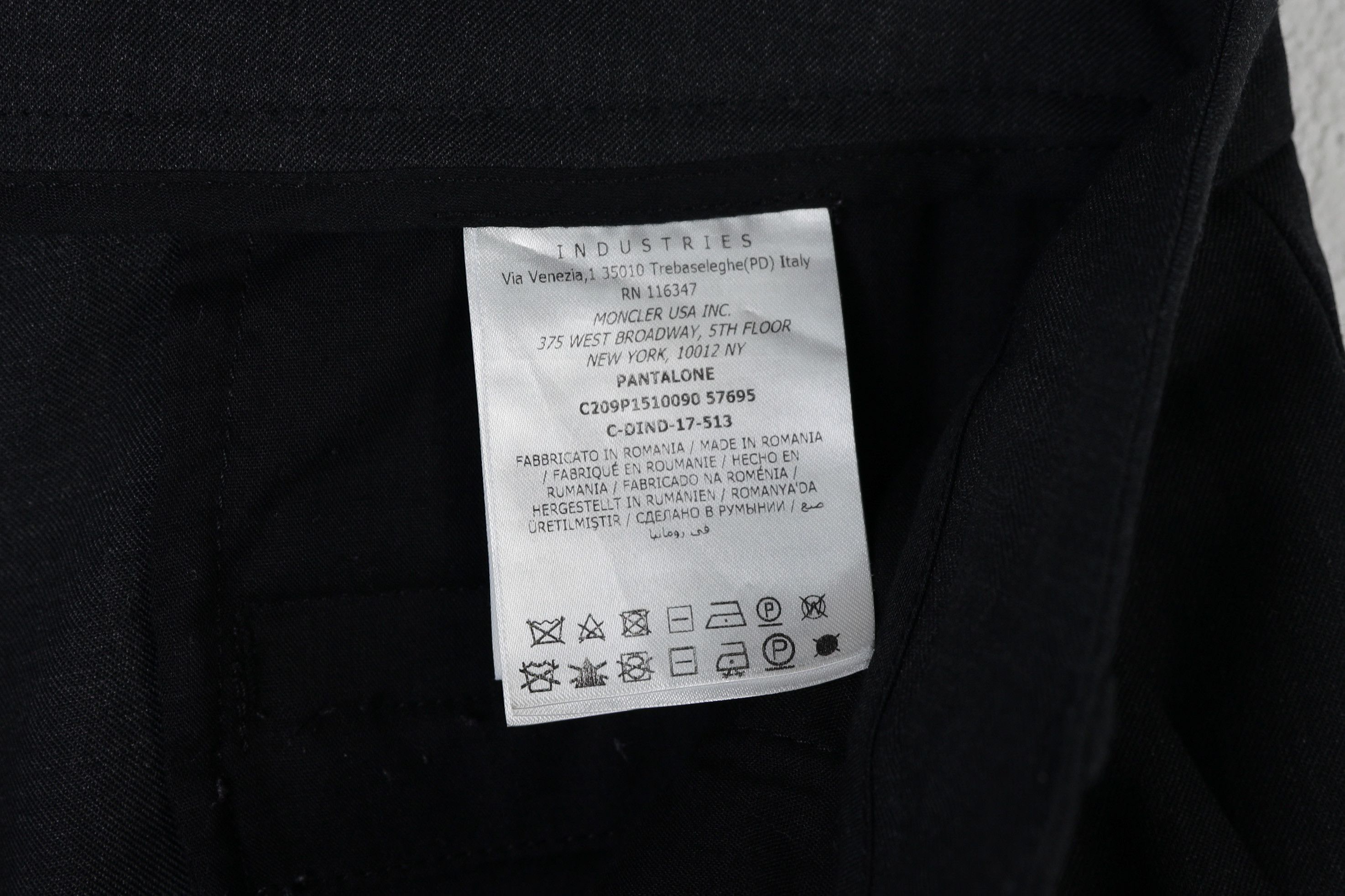 Moncler Moncler Dark Gray Pantalone Wool Trousers Pants 40 size Size 27" / US 4 / IT 40 - 5 Thumbnail
