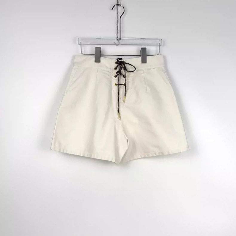 Louis Vuitton Louis Vuitton White Anchor Metal Buckle Strap Shorts 2505-N Size 37" - 4 Thumbnail